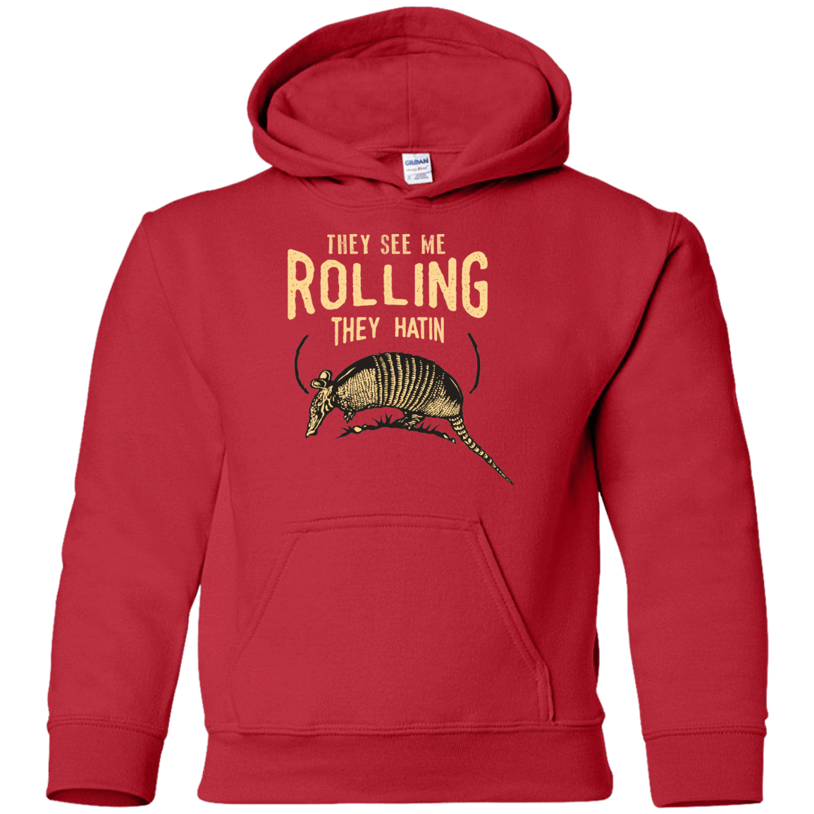 Sweatshirts Red / YS They See Me Rollin Youth Hoodie