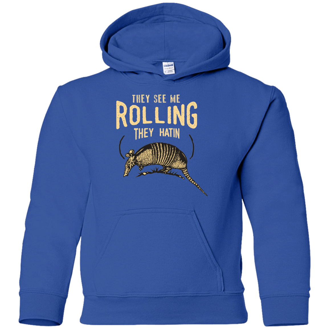 Sweatshirts Royal / YS They See Me Rollin Youth Hoodie