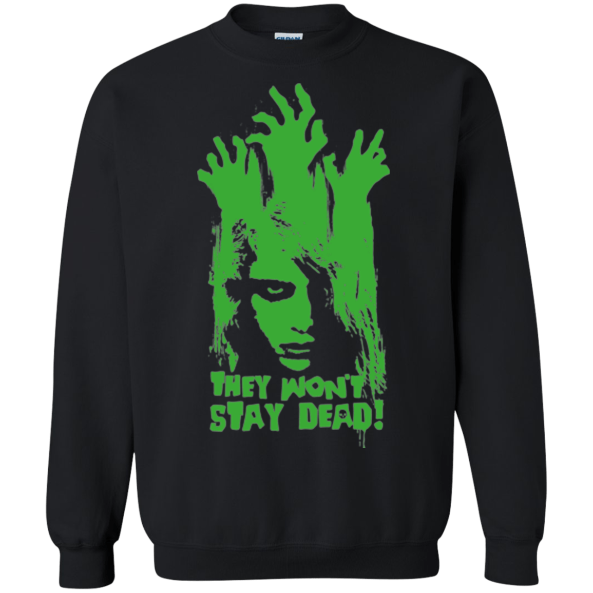 Sweatshirts Black / Small They Wont Stay Dead Crewneck Sweatshirt