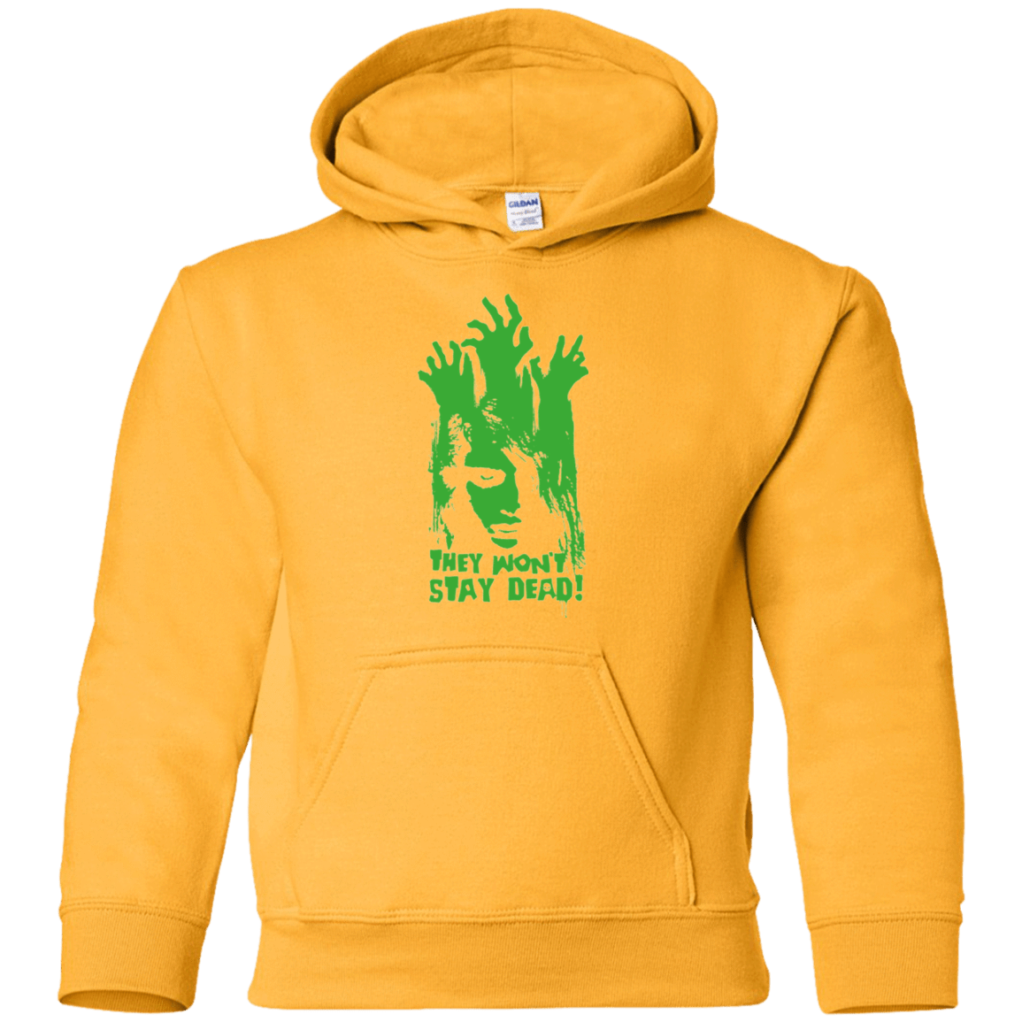Sweatshirts Gold / YS They Wont Stay Dead Youth Hoodie
