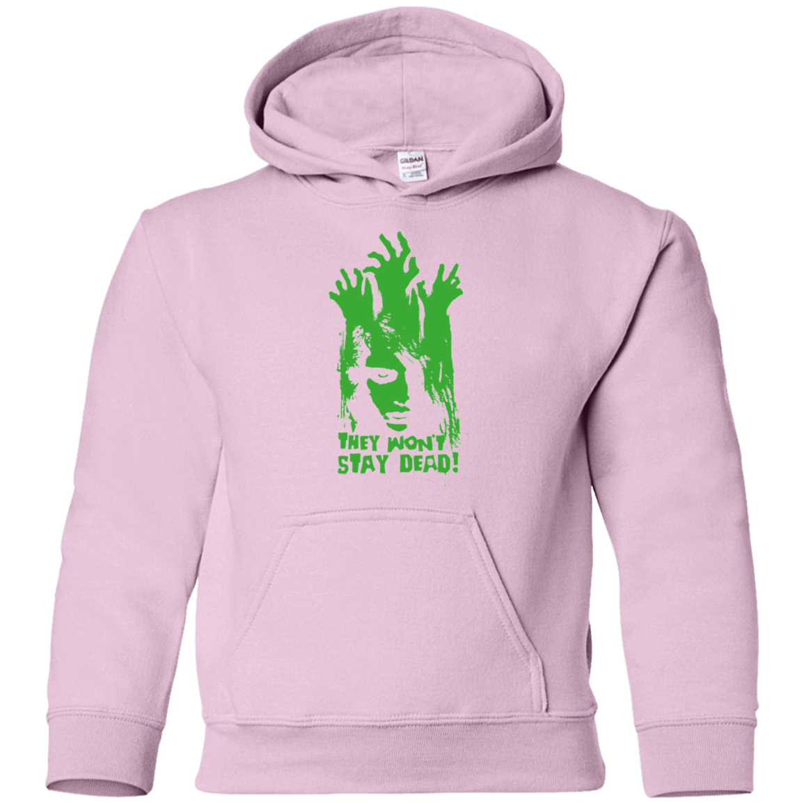 Sweatshirts Light Pink / YS They Wont Stay Dead Youth Hoodie