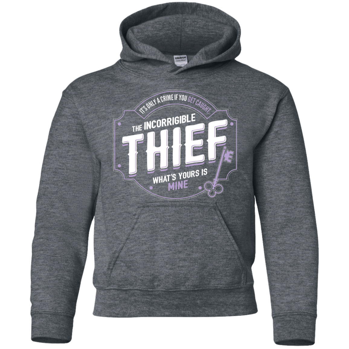 Sweatshirts Dark Heather / YS Thief Youth Hoodie