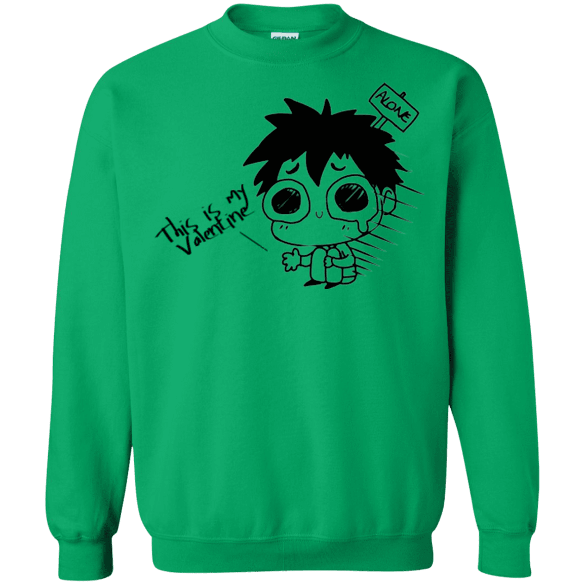 Sweatshirts Irish Green / Small This is my Valentine Crewneck Sweatshirt