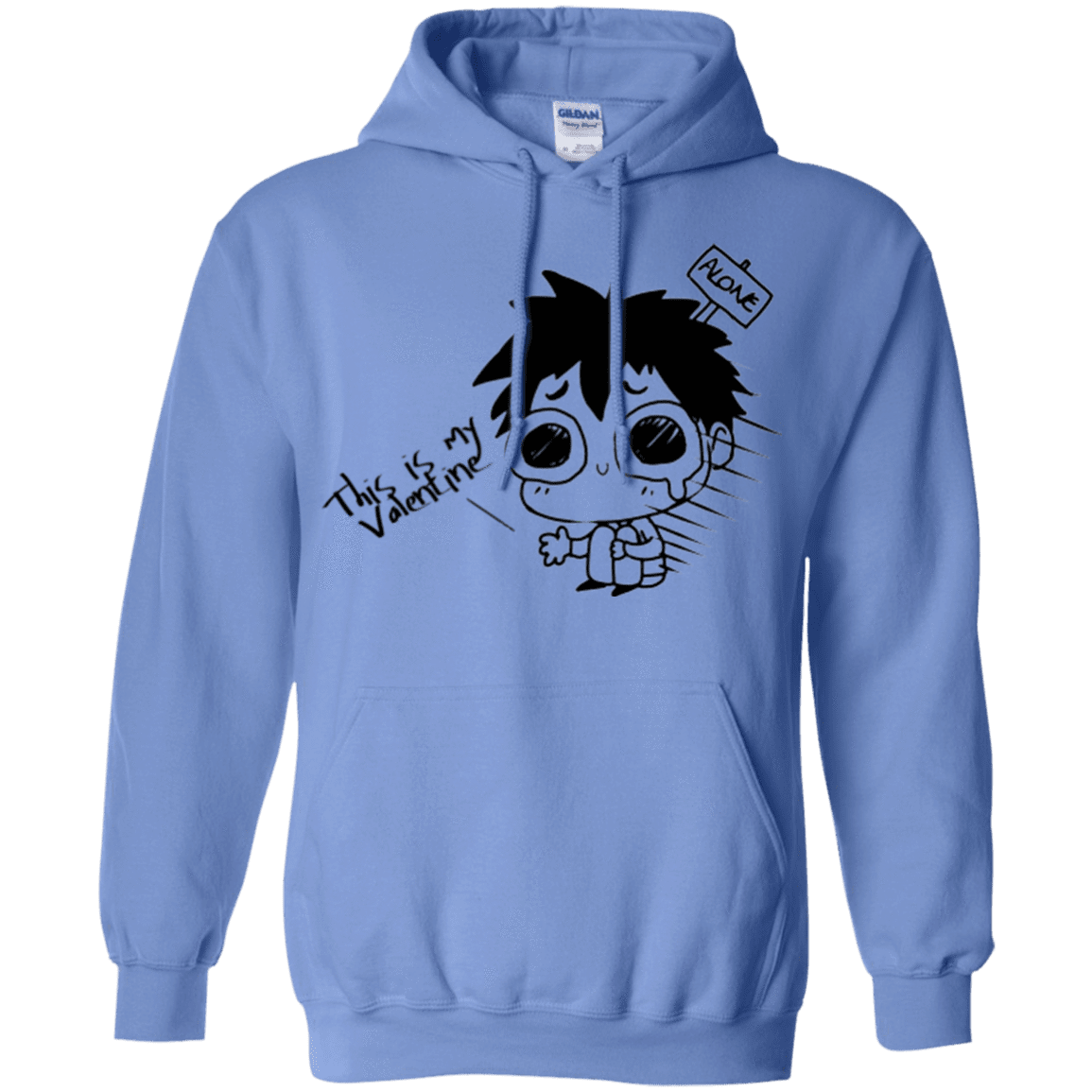 Sweatshirts Carolina Blue / Small This is my Valentine Pullover Hoodie