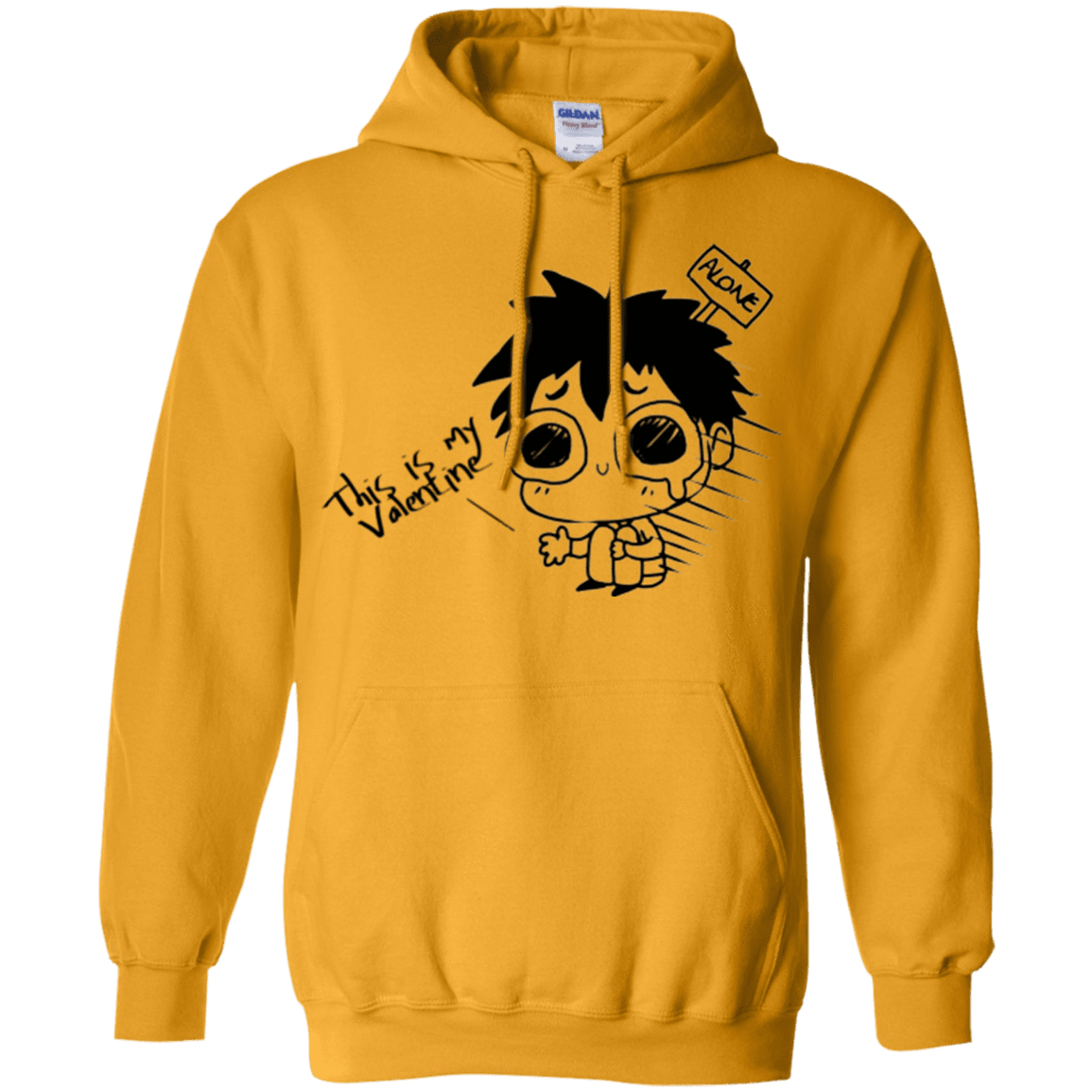 Sweatshirts Gold / Small This is my Valentine Pullover Hoodie