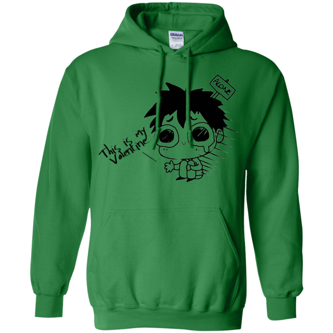 Sweatshirts Irish Green / Small This is my Valentine Pullover Hoodie