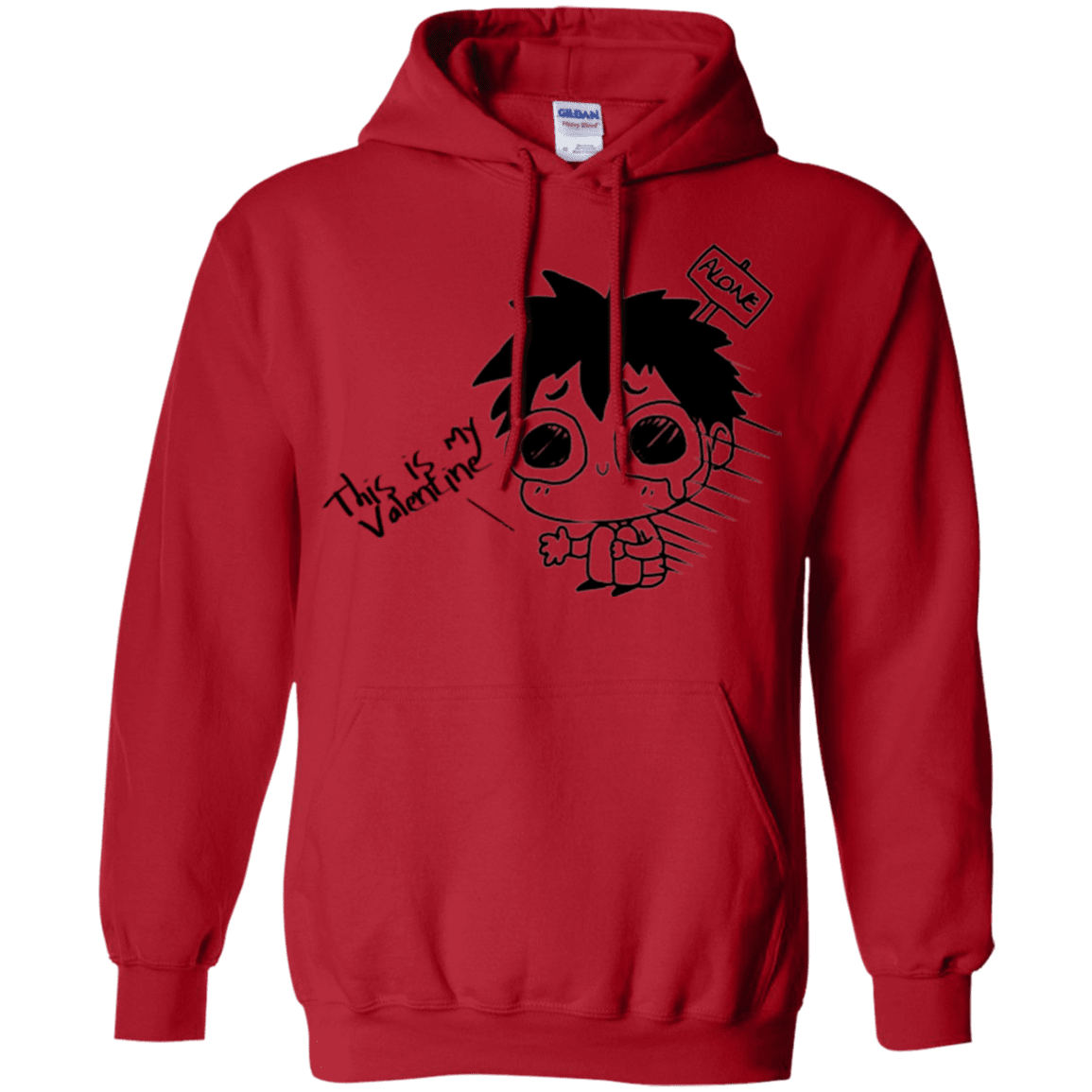 Sweatshirts Red / Small This is my Valentine Pullover Hoodie