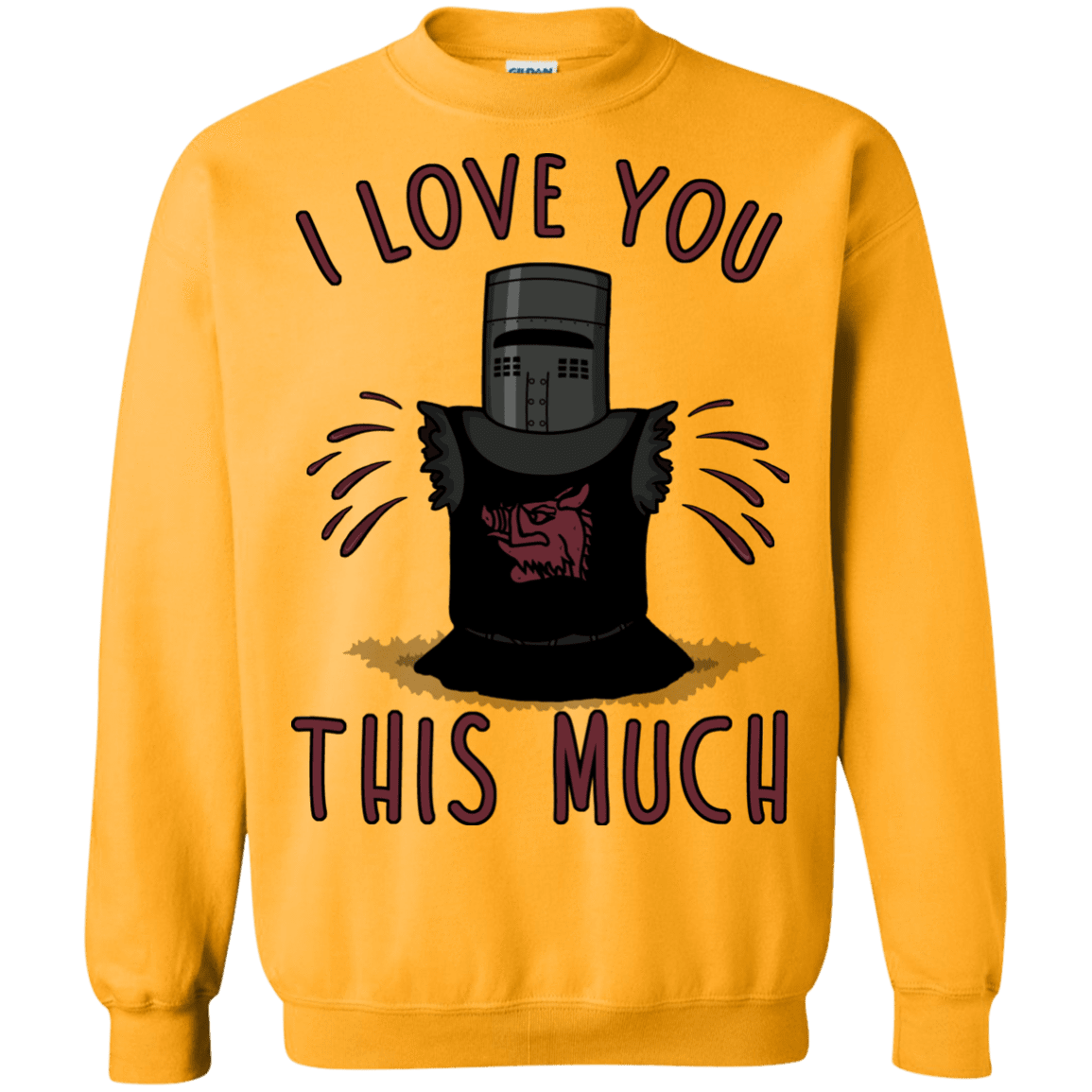 Sweatshirts Gold / Small This much Crewneck Sweatshirt