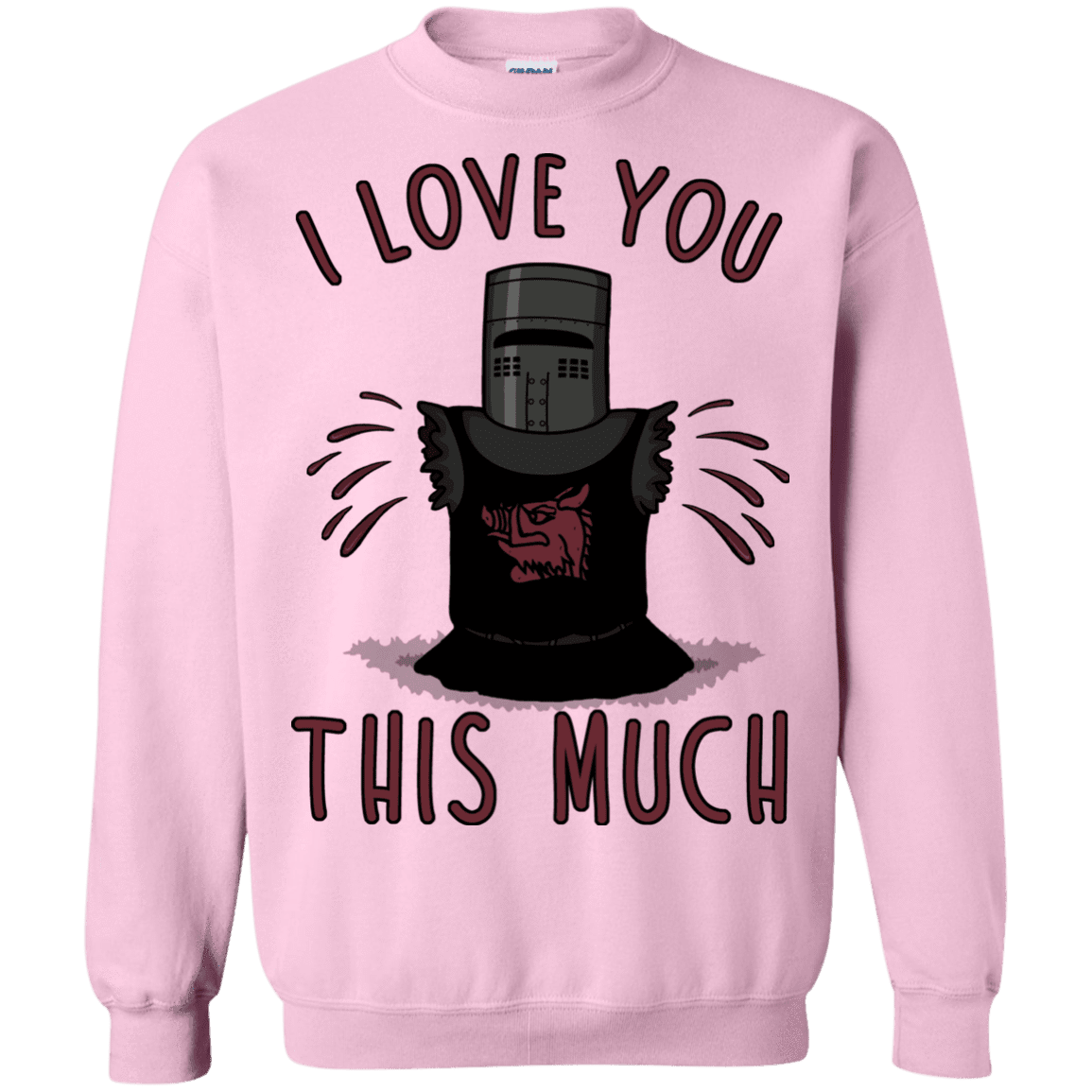 Sweatshirts Light Pink / Small This much Crewneck Sweatshirt