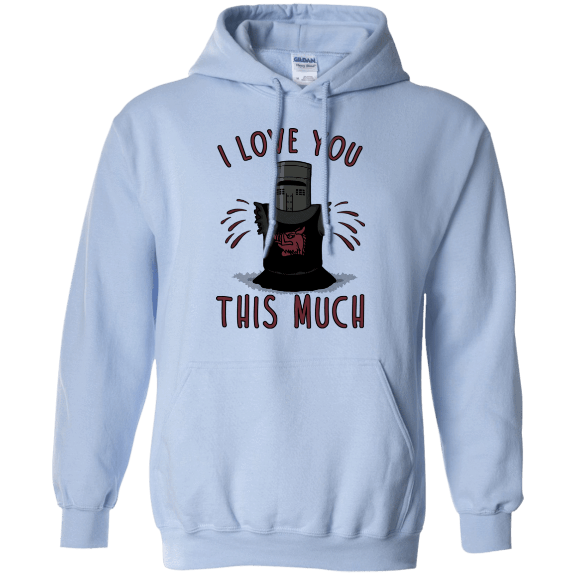 Sweatshirts Light Blue / Small This much Pullover Hoodie