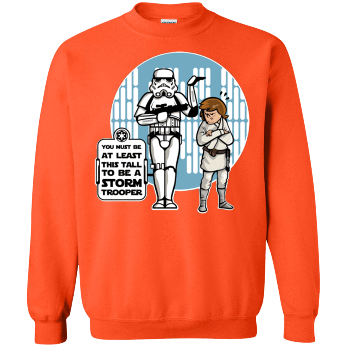 Sweatshirts Orange / Small This Tall Crewneck Sweatshirt