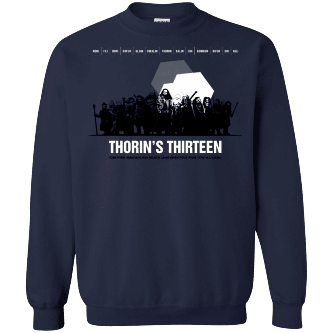 Sweatshirts Navy / Small Thorin's Thirteen Crewneck Sweatshirt