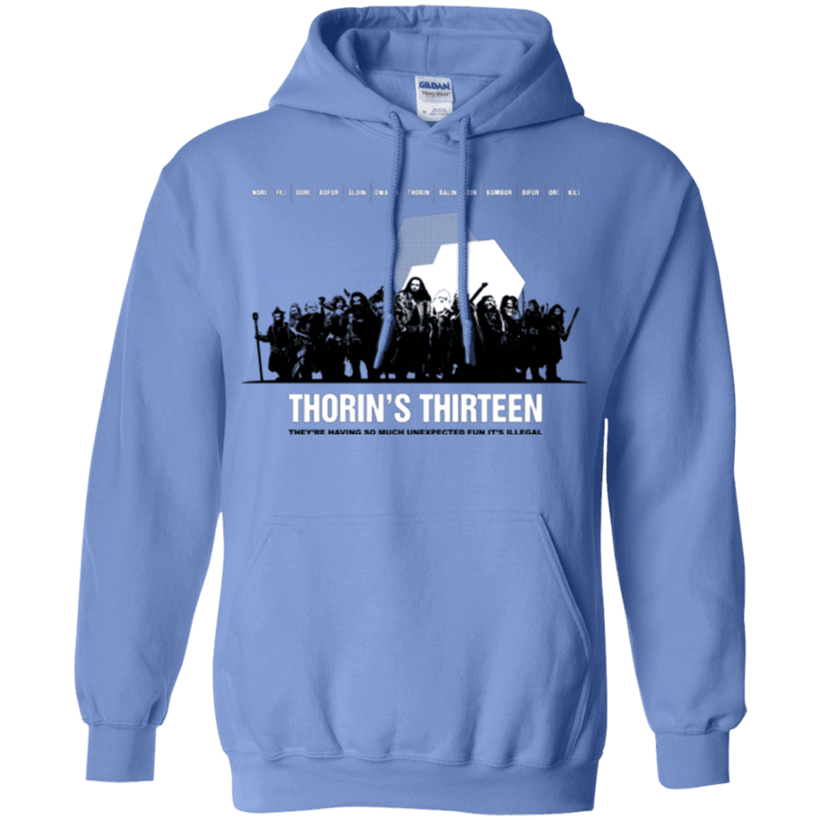Sweatshirts Carolina Blue / Small Thorin's Thirteen Pullover Hoodie