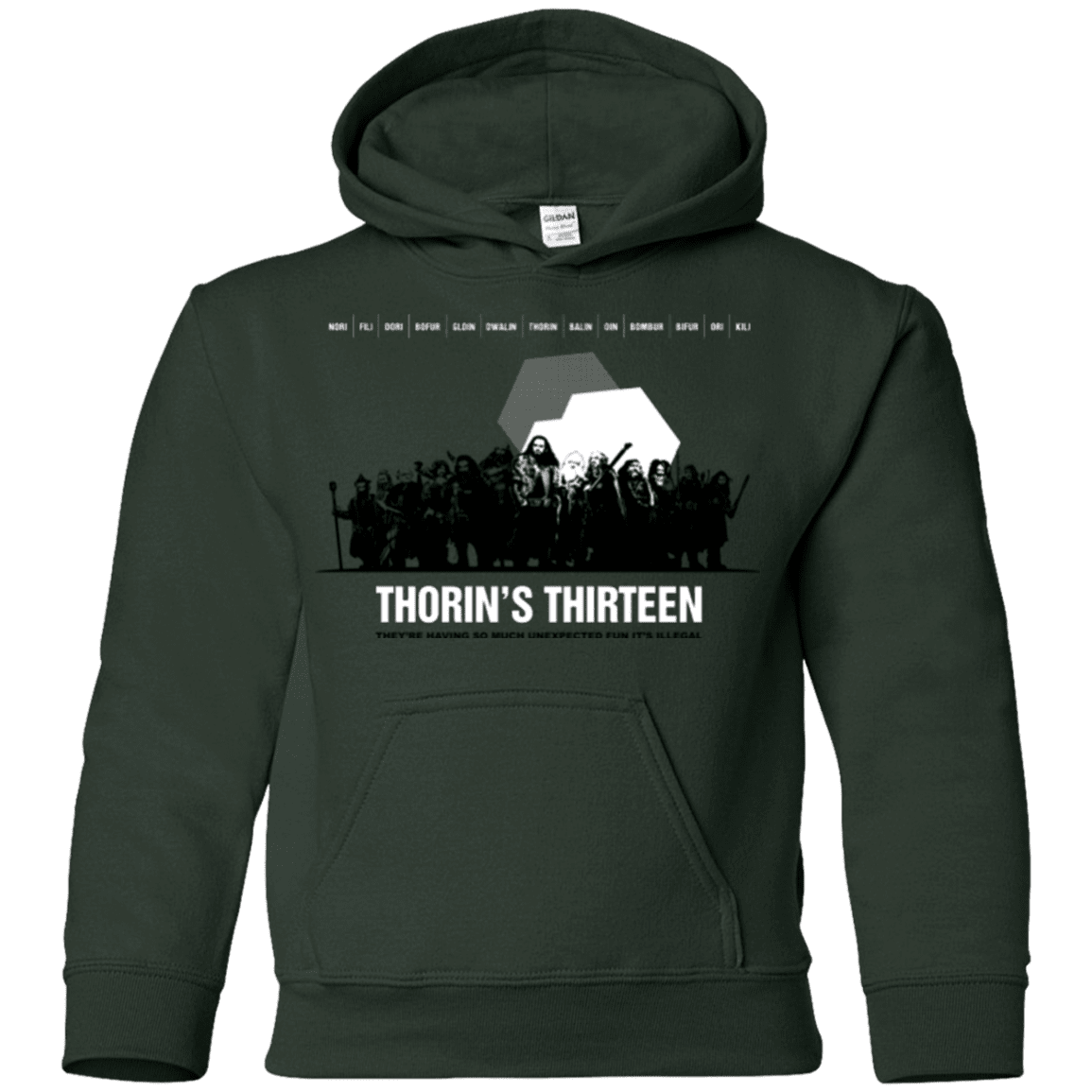 Sweatshirts Forest Green / YS Thorin's Thirteen Youth Hoodie