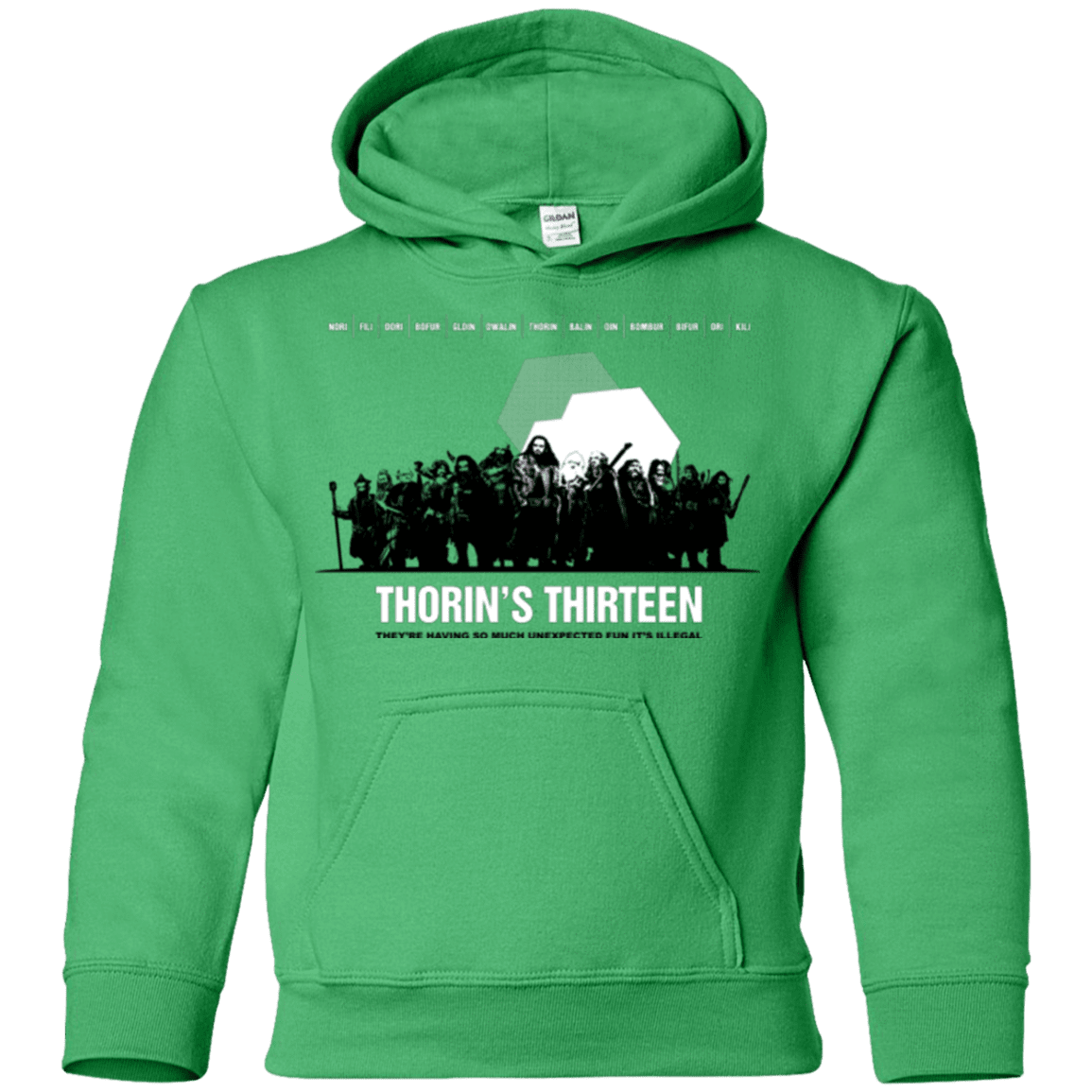 Sweatshirts Irish Green / YS Thorin's Thirteen Youth Hoodie