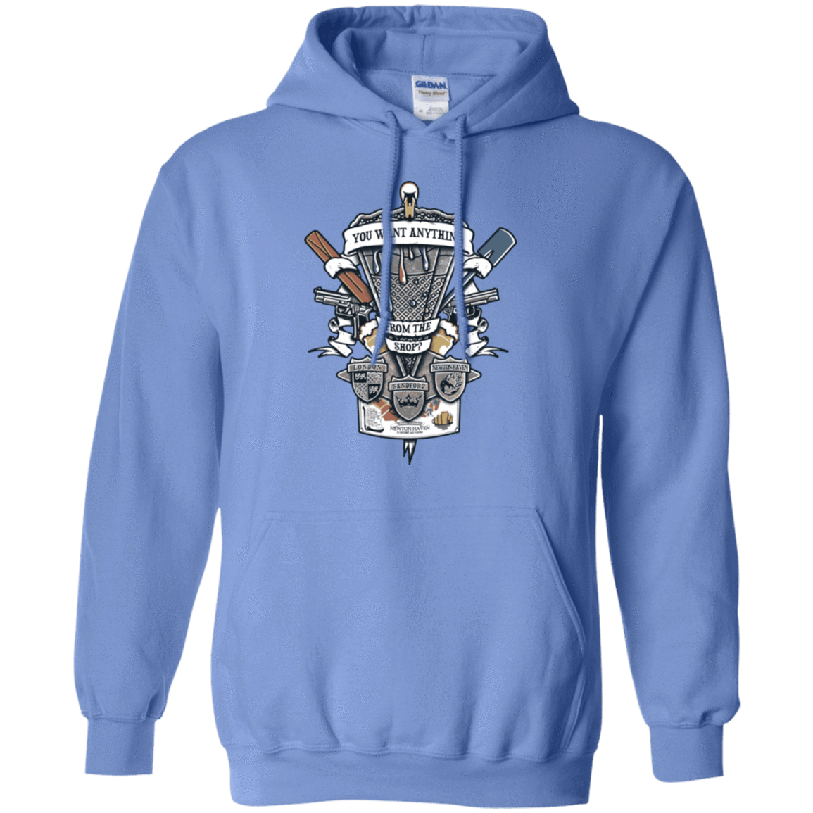 Sweatshirts Carolina Blue / Small Three Cornetto's Crest Pullover Hoodie