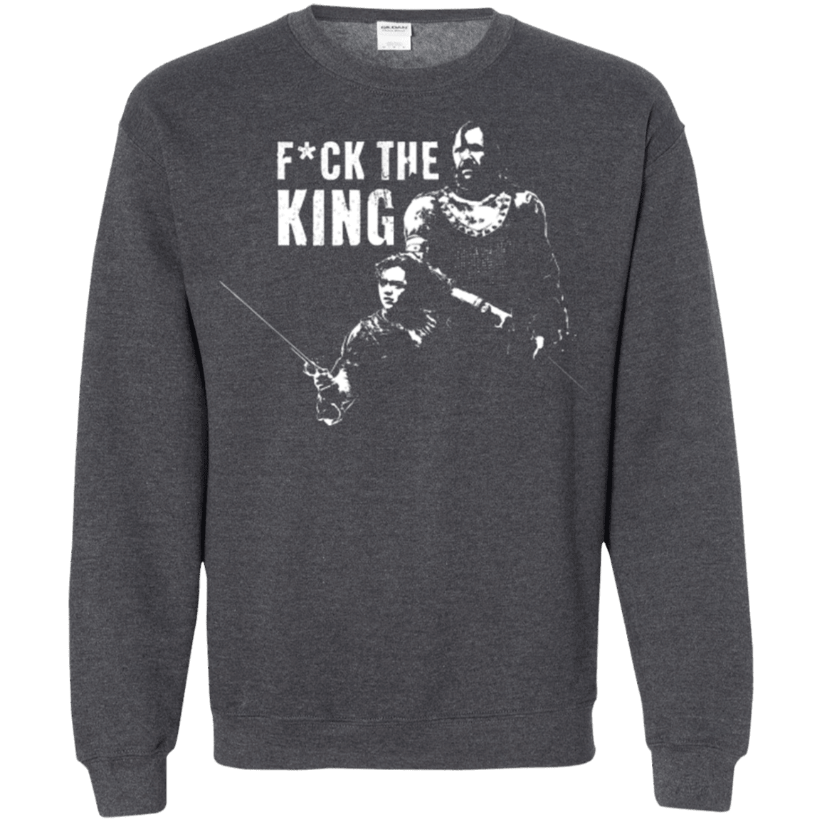 Sweatshirts Dark Heather / Small Throne Fiction Crewneck Sweatshirt