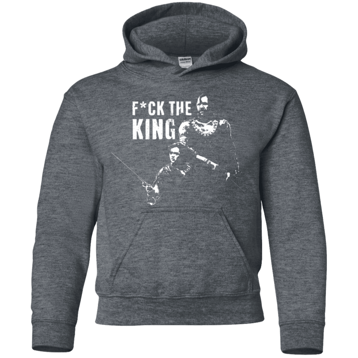 Sweatshirts Dark Heather / YS Throne Fiction Youth Hoodie