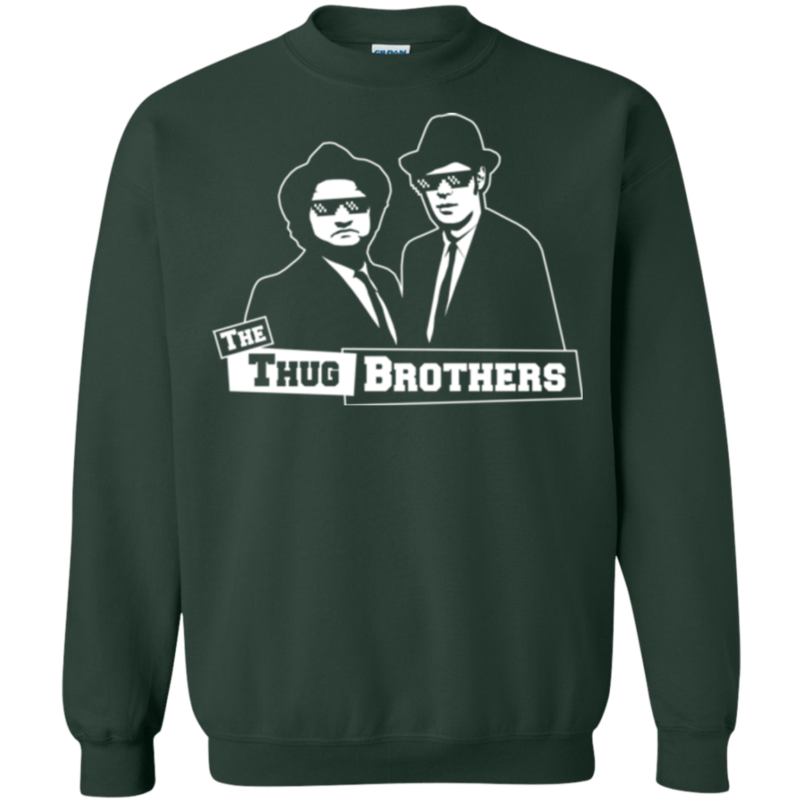 Sweatshirts Forest Green / Small Thug Brothers Crewneck Sweatshirt