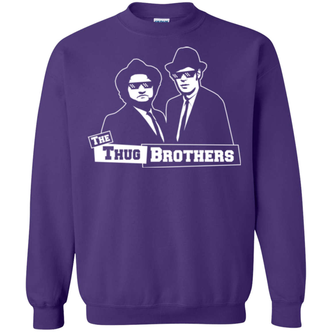 Sweatshirts Purple / Small Thug Brothers Crewneck Sweatshirt