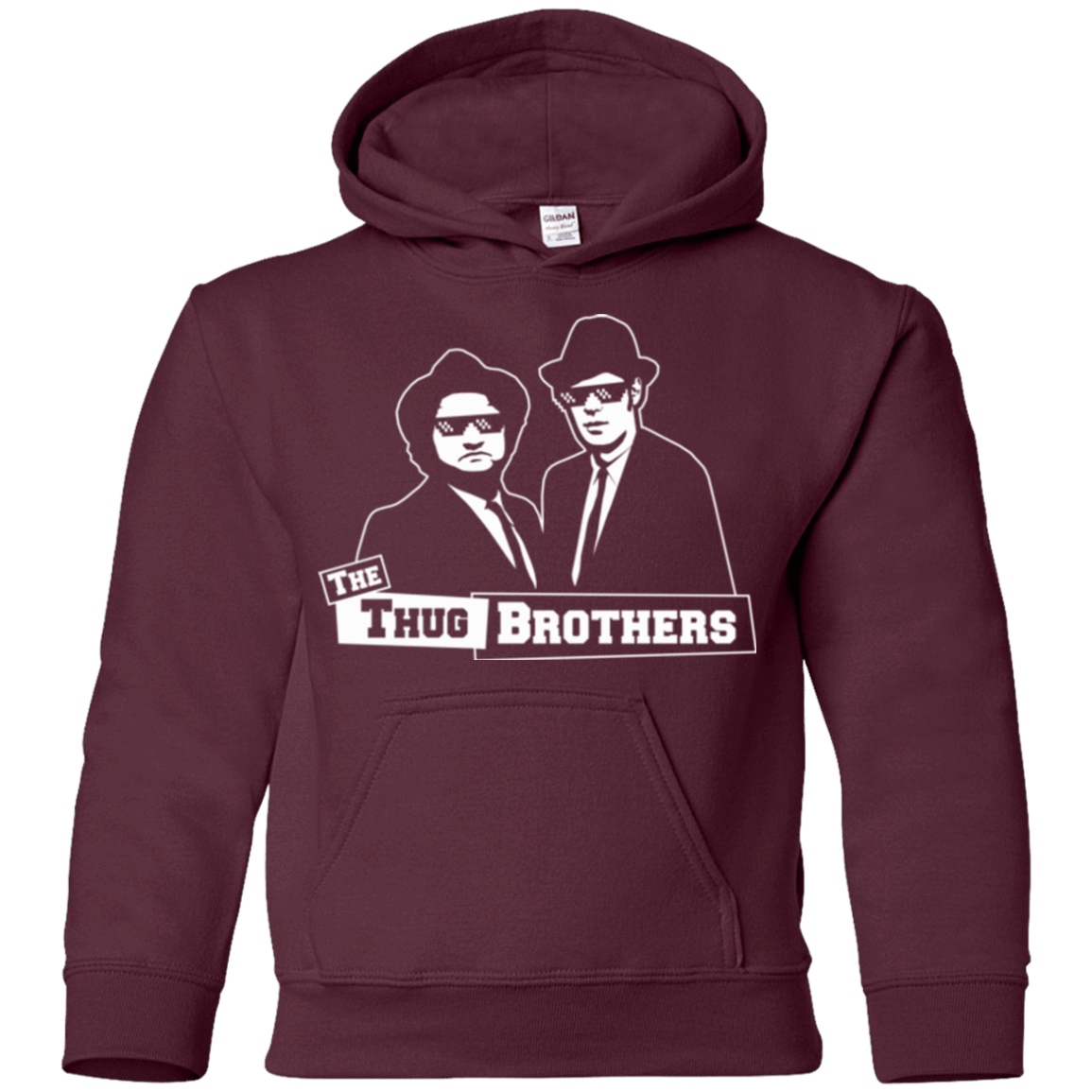 Sweatshirts Maroon / YS Thug Brothers Youth Hoodie