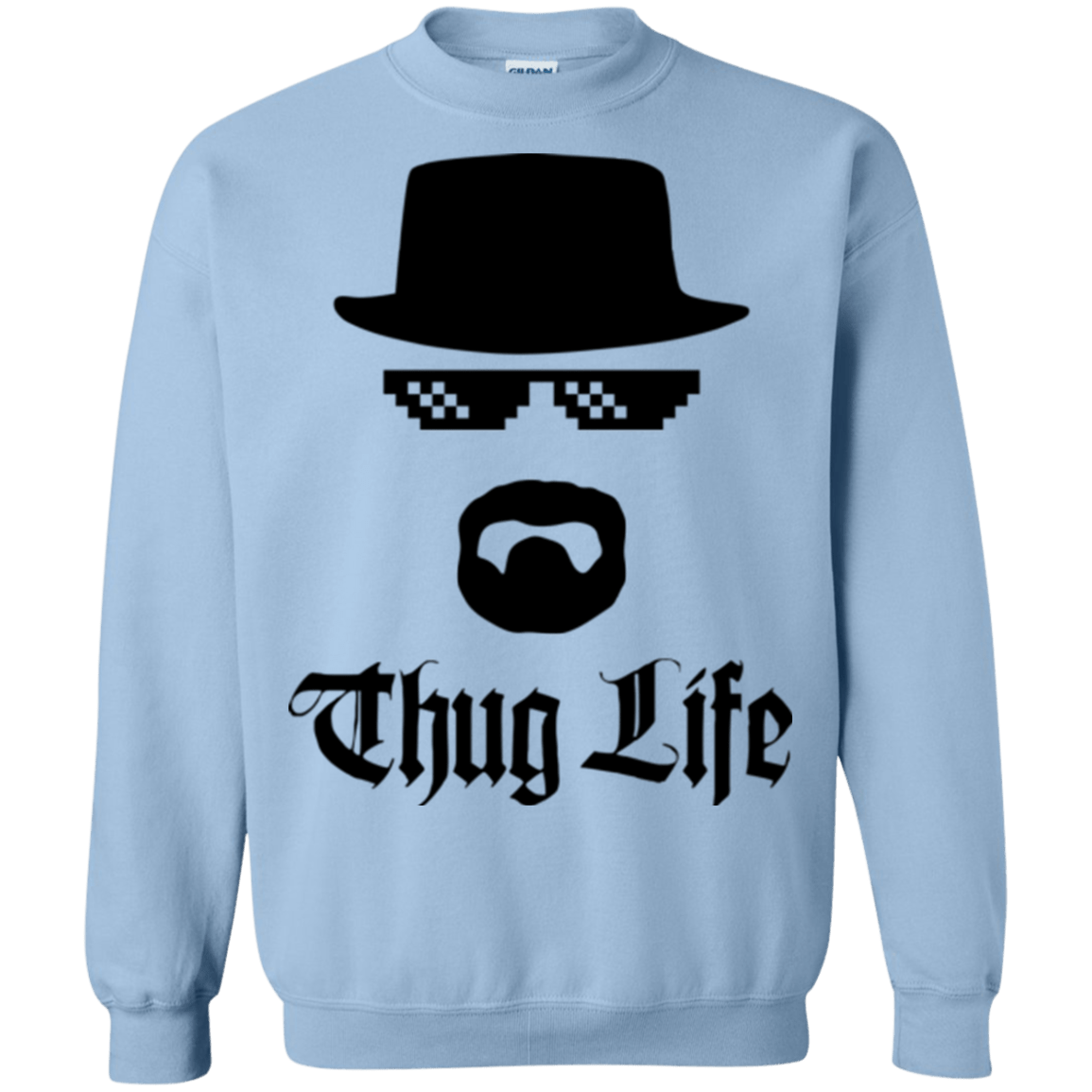 Sweatshirts Light Blue / Small Thug Life Crewneck Sweatshirt