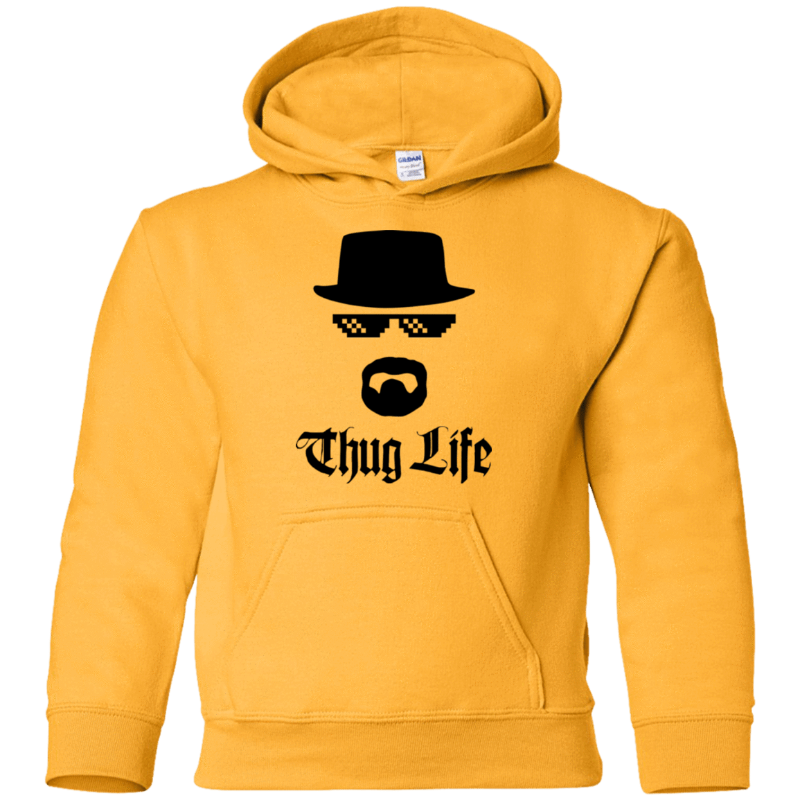 Sweatshirts Gold / YS Thug Life Youth Hoodie