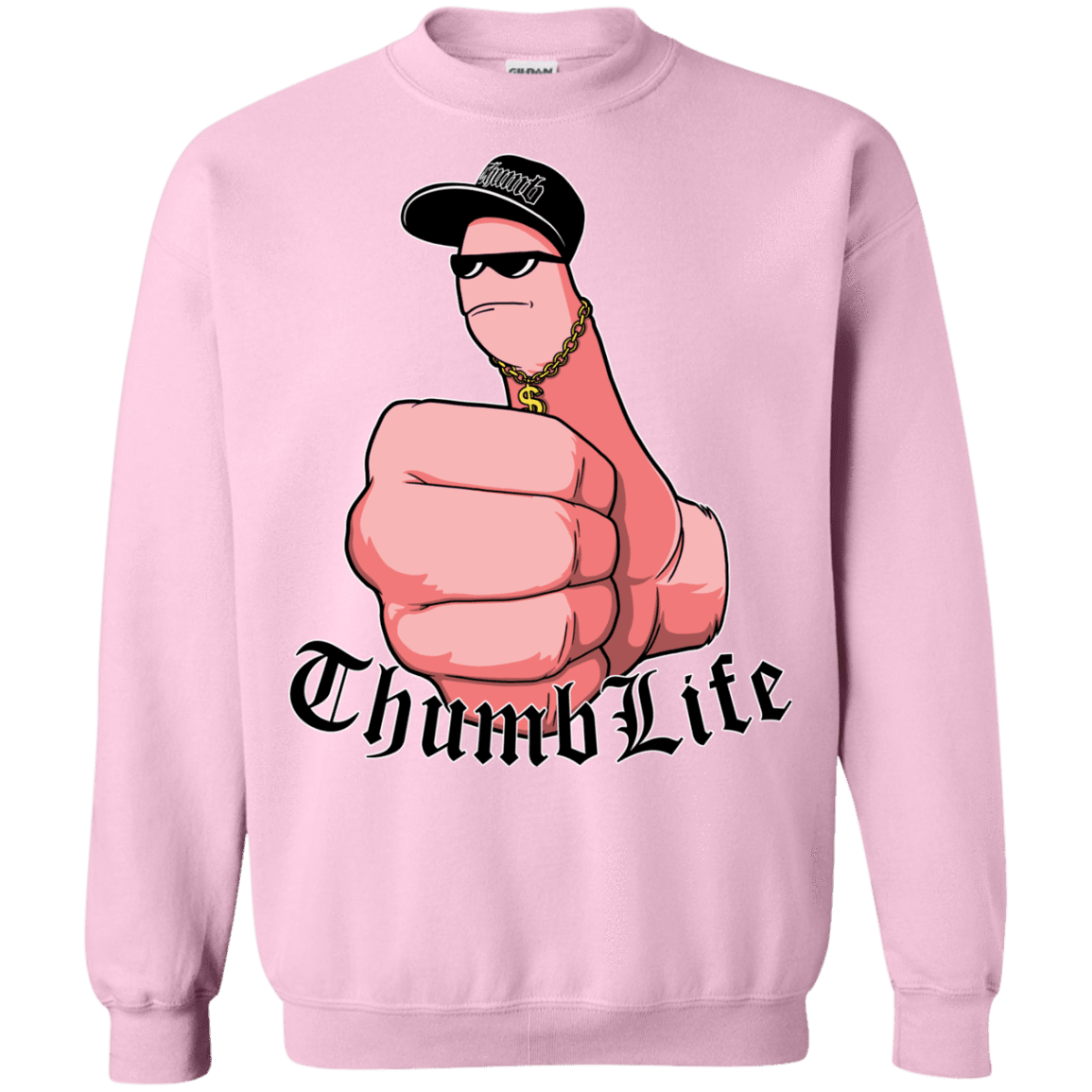 Sweatshirts Light Pink / Small Thumb Life Crewneck Sweatshirt