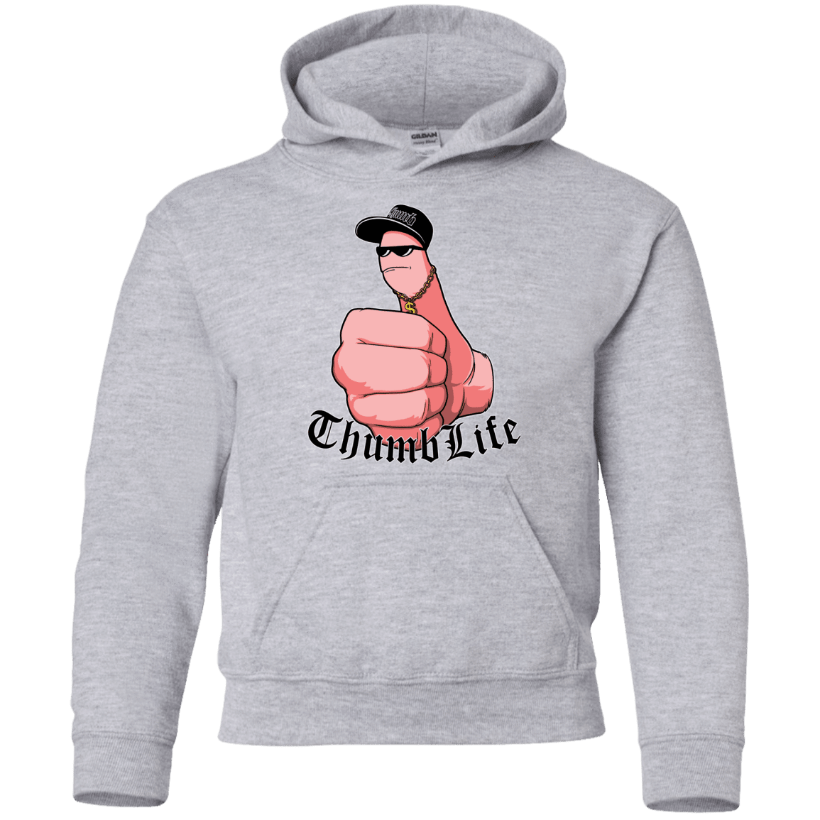 Sweatshirts Sport Grey / YS Thumb Life Youth Hoodie