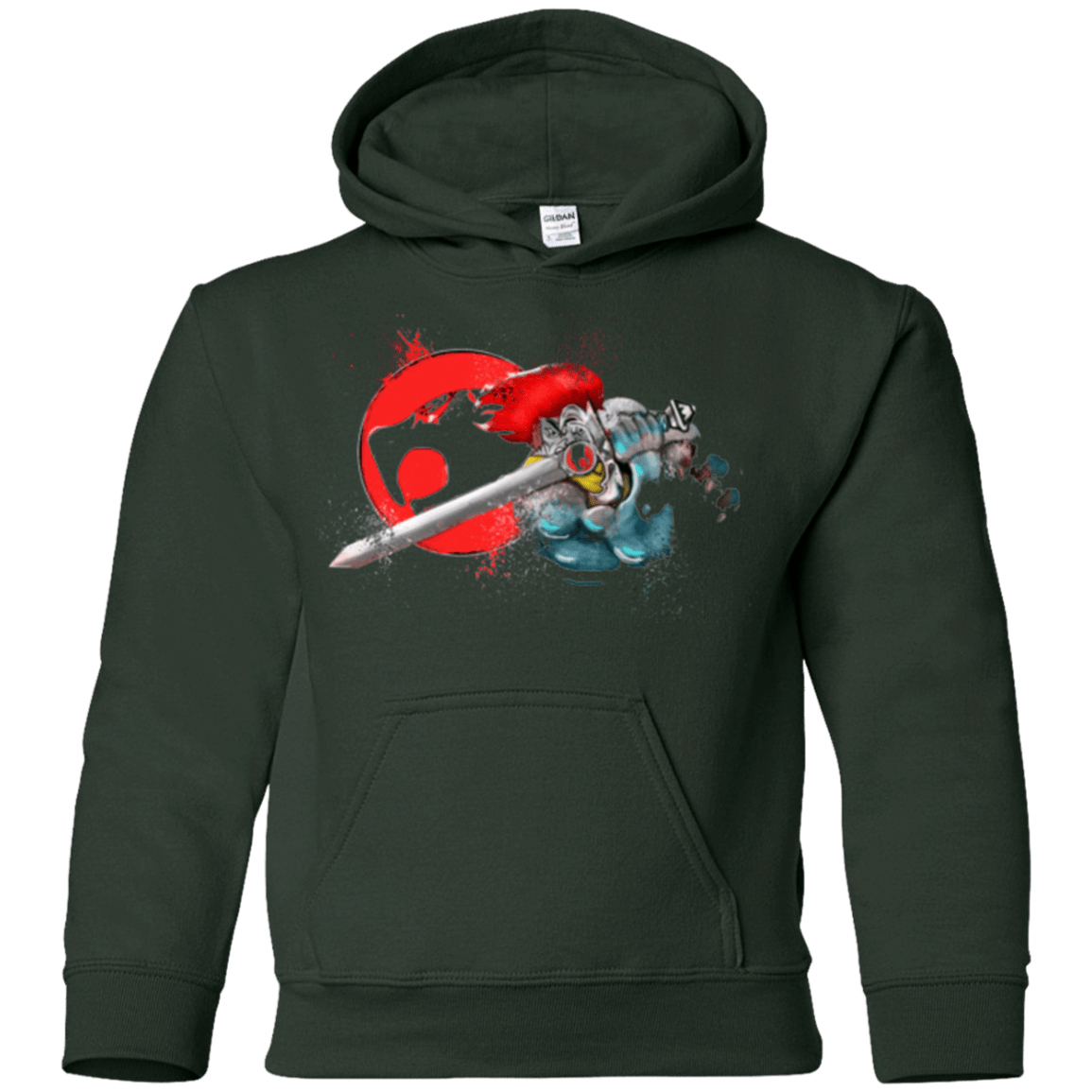 Sweatshirts Forest Green / YS Thunder-hoooo Youth Hoodie