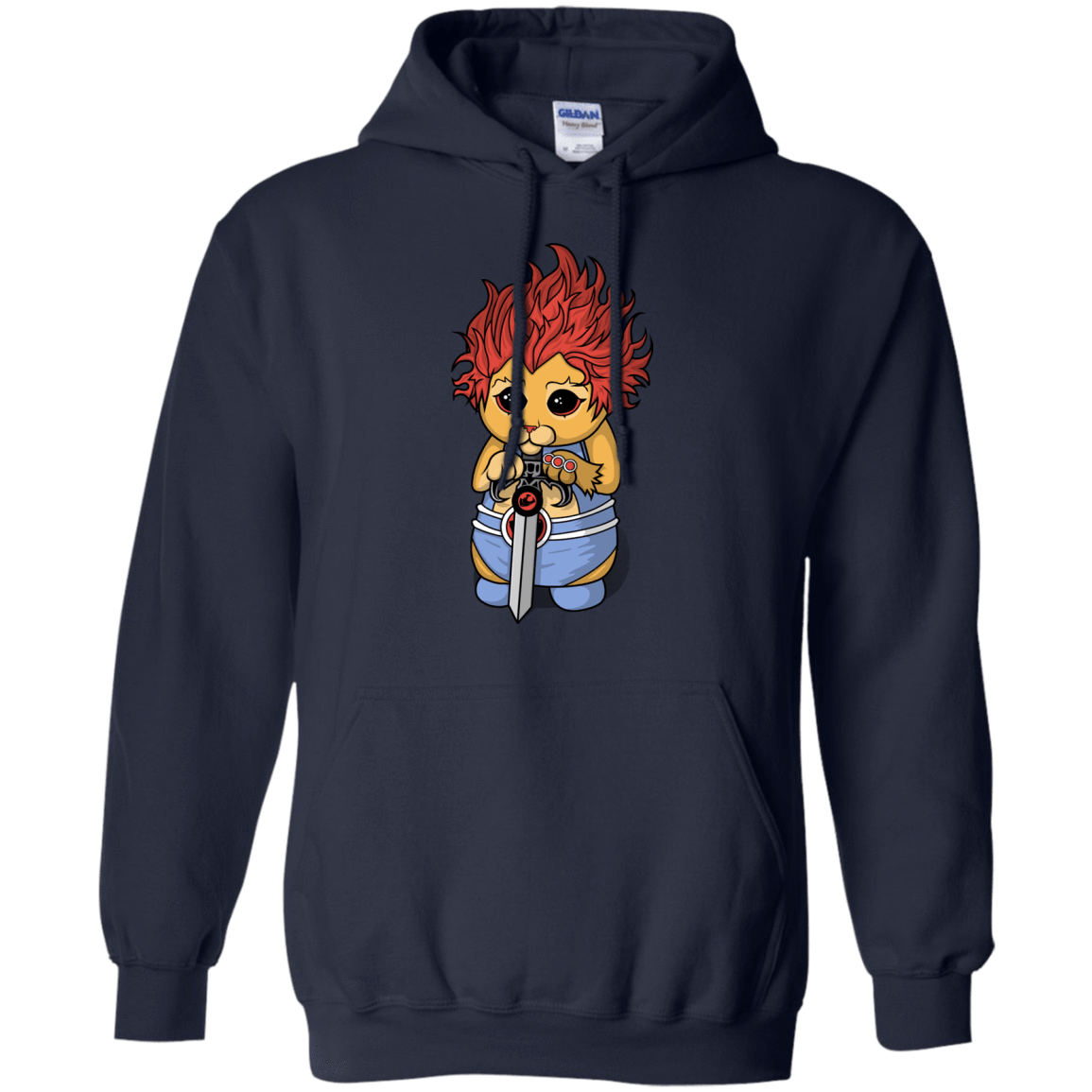 Sweatshirts Navy / S Thunder Kitty Pullover Hoodie