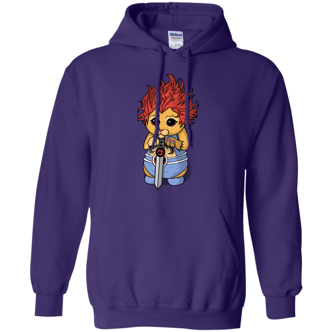 Sweatshirts Purple / S Thunder Kitty Pullover Hoodie