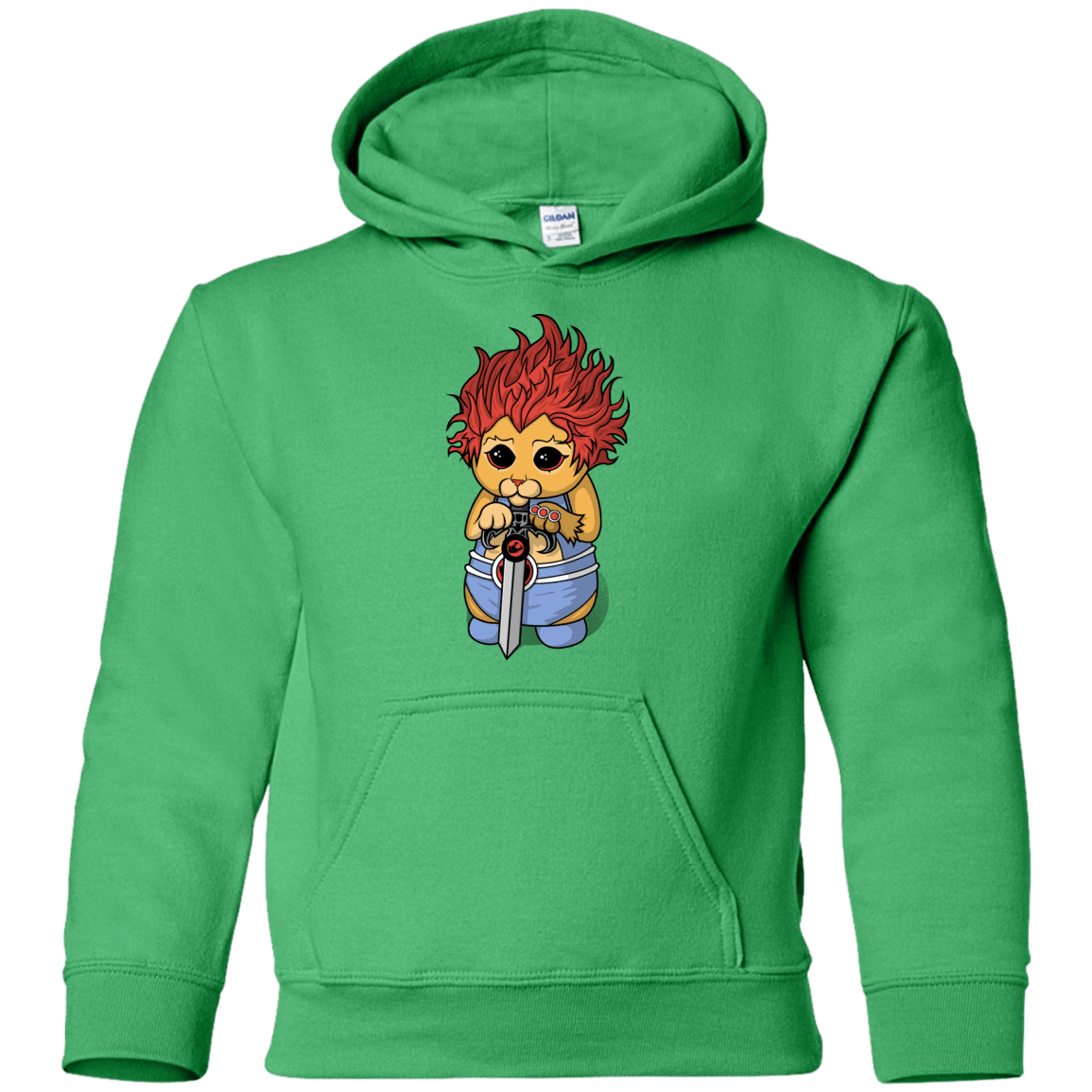 Sweatshirts Irish Green / YS Thunder Kitty Youth Hoodie