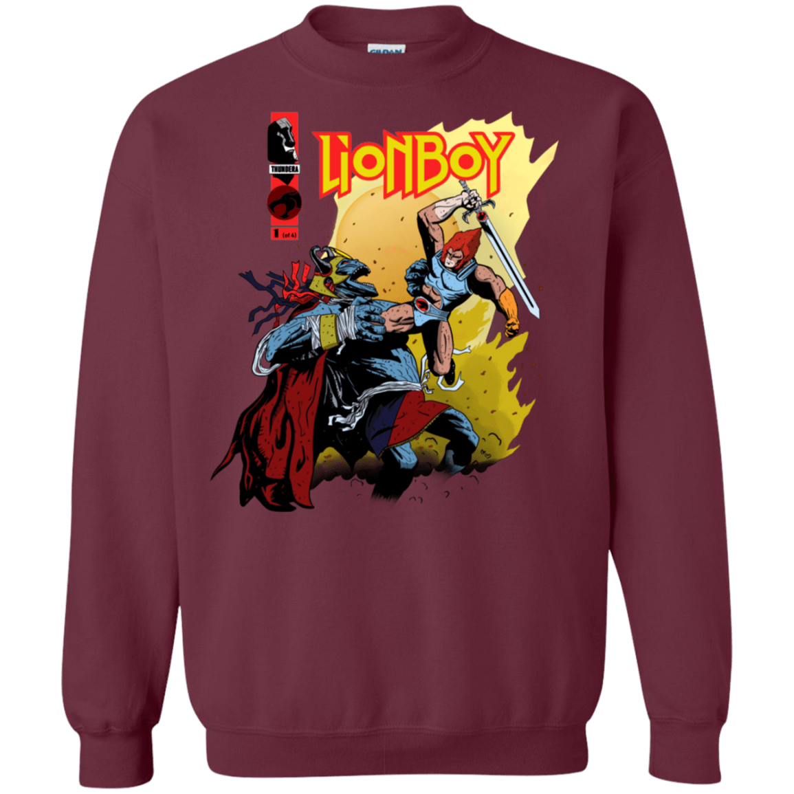 Sweatshirts Maroon / S Thunderboy Crewneck Sweatshirt