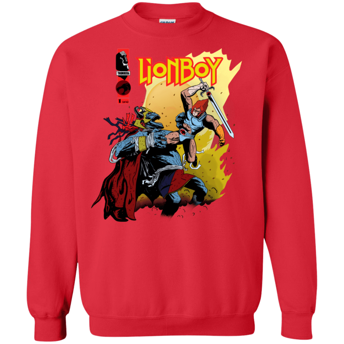 Sweatshirts Red / S Thunderboy Crewneck Sweatshirt
