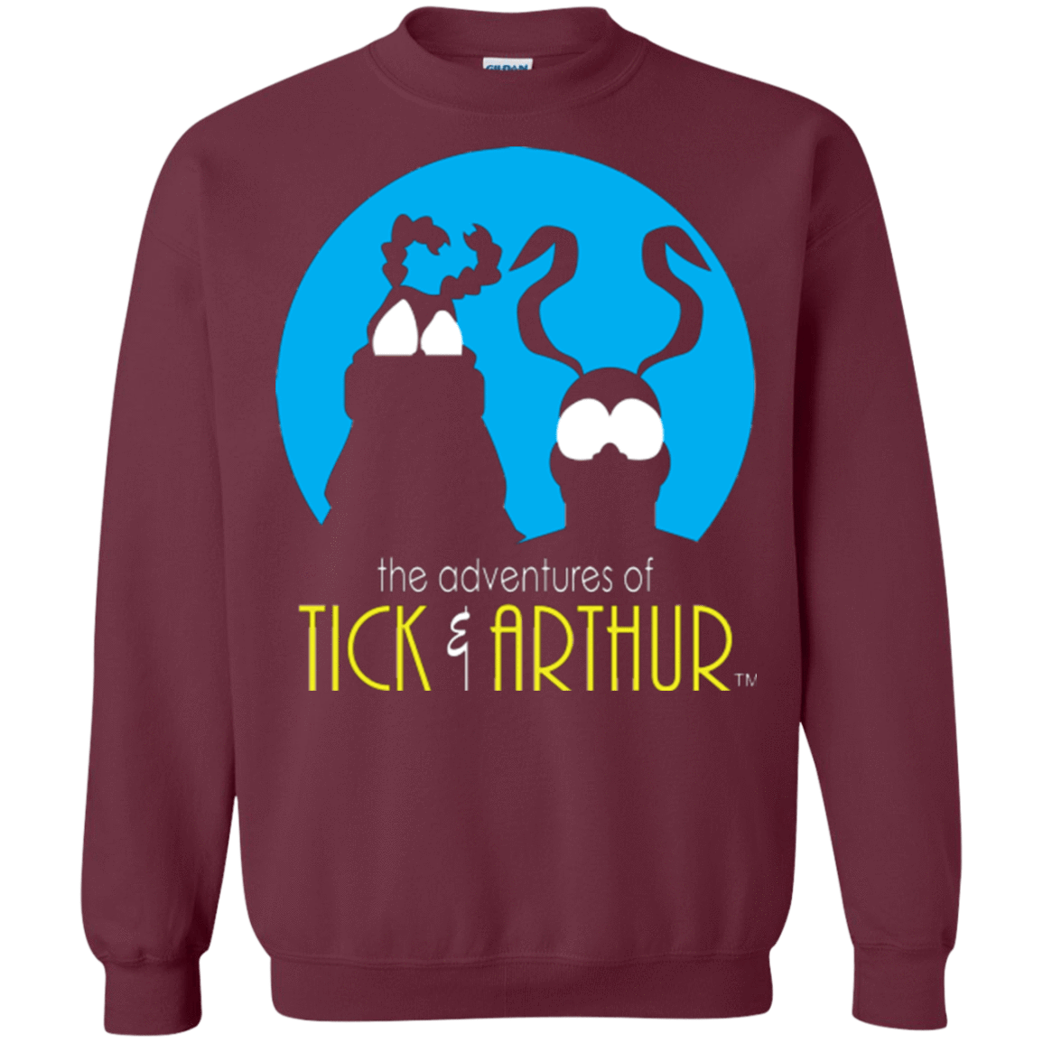 Sweatshirts Maroon / Small Tick and Arthur Crewneck Sweatshirt