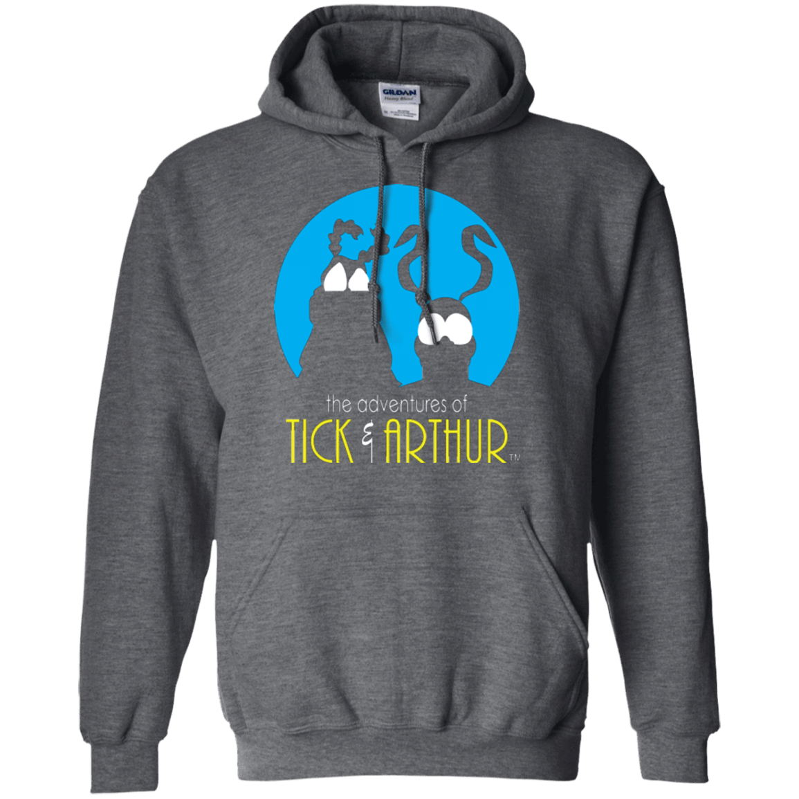 Sweatshirts Dark Heather / Small Tick and Arthur Pullover Hoodie