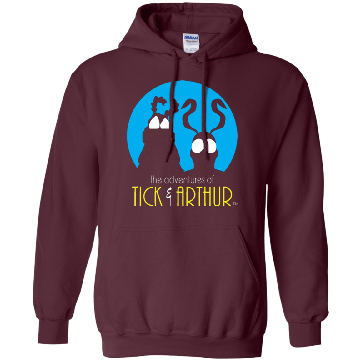 Sweatshirts Maroon / Small Tick and Arthur Pullover Hoodie