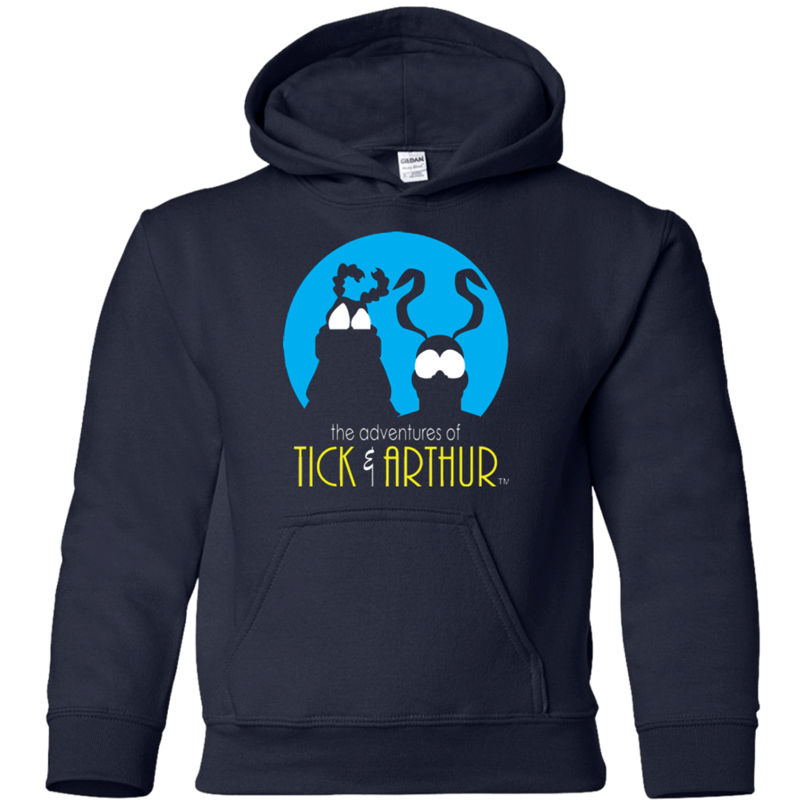 Sweatshirts Navy / YS Tick and Arthur Youth Hoodie