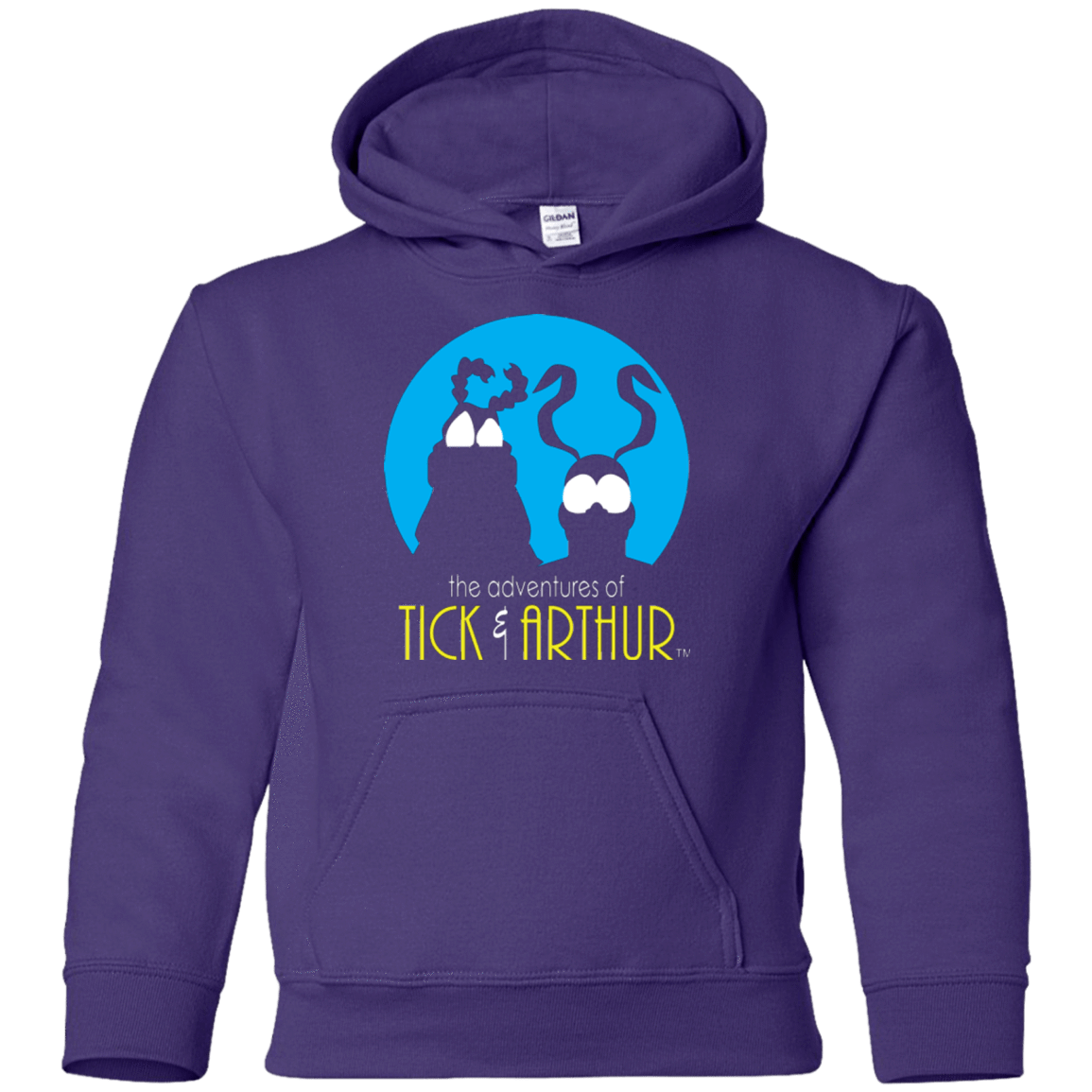 Sweatshirts Purple / YS Tick and Arthur Youth Hoodie