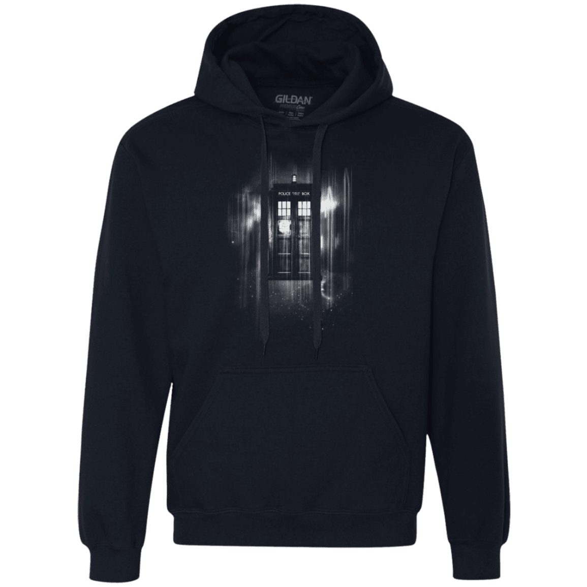 Sweatshirts Navy / Small Time blur Premium Fleece Hoodie