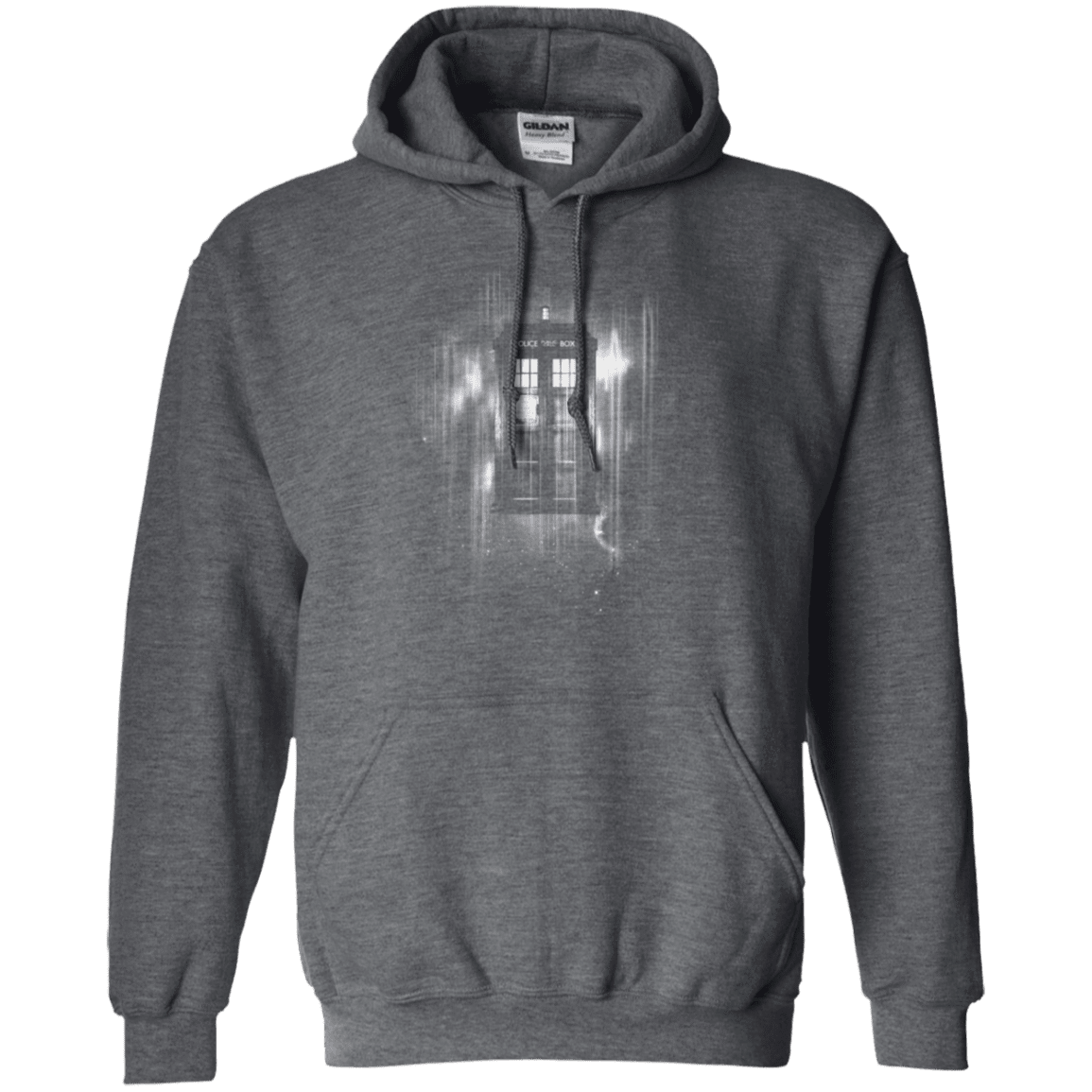 Sweatshirts Dark Heather / Small Time blur Pullover Hoodie
