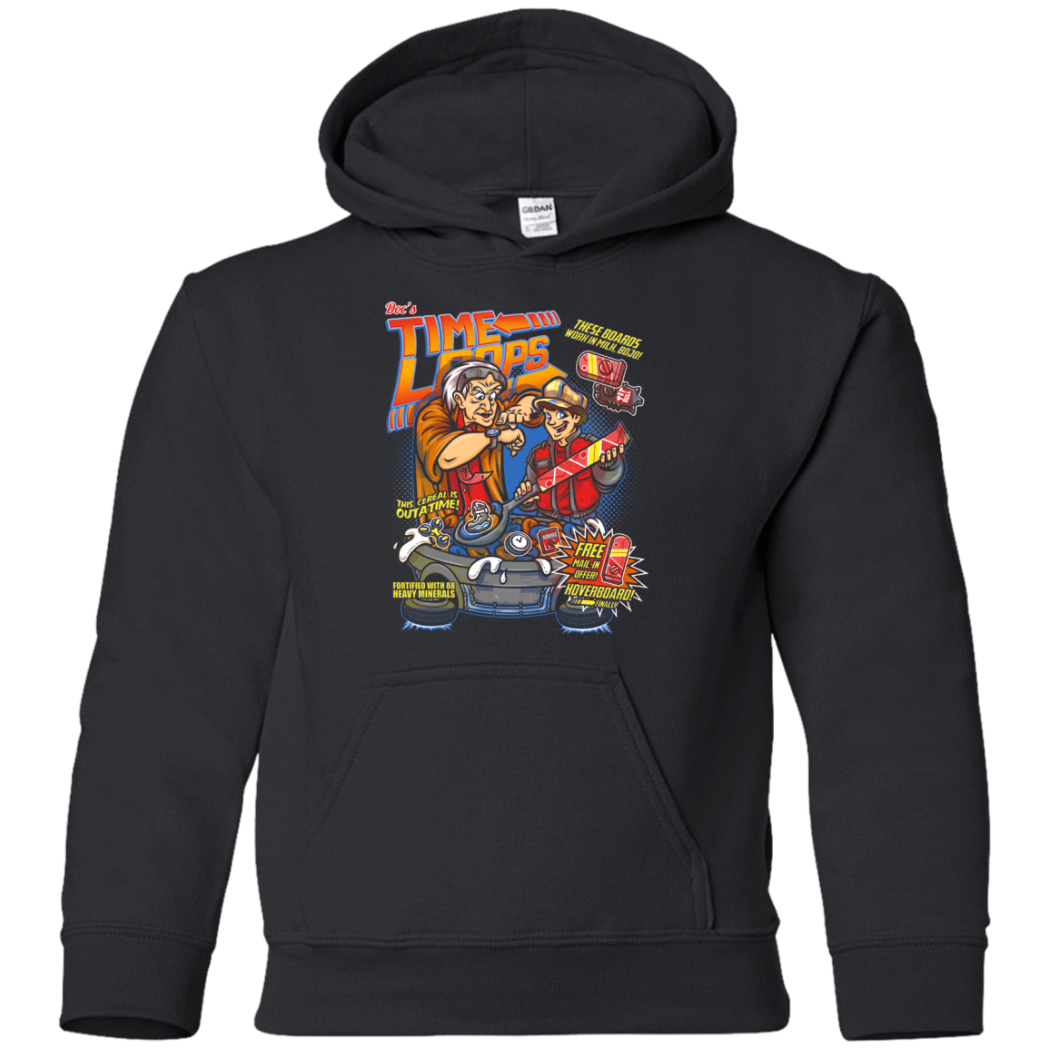 Sweatshirts Black / YS Time Loops Youth Hoodie