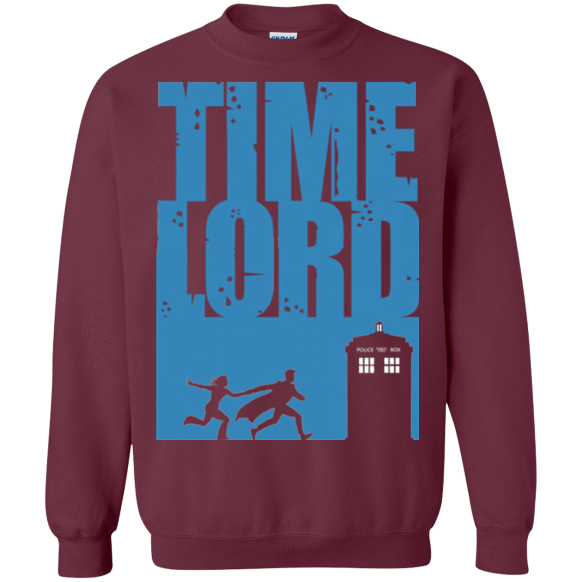 Sweatshirts Maroon / Small Time Lord Allons-y! Crewneck Sweatshirt