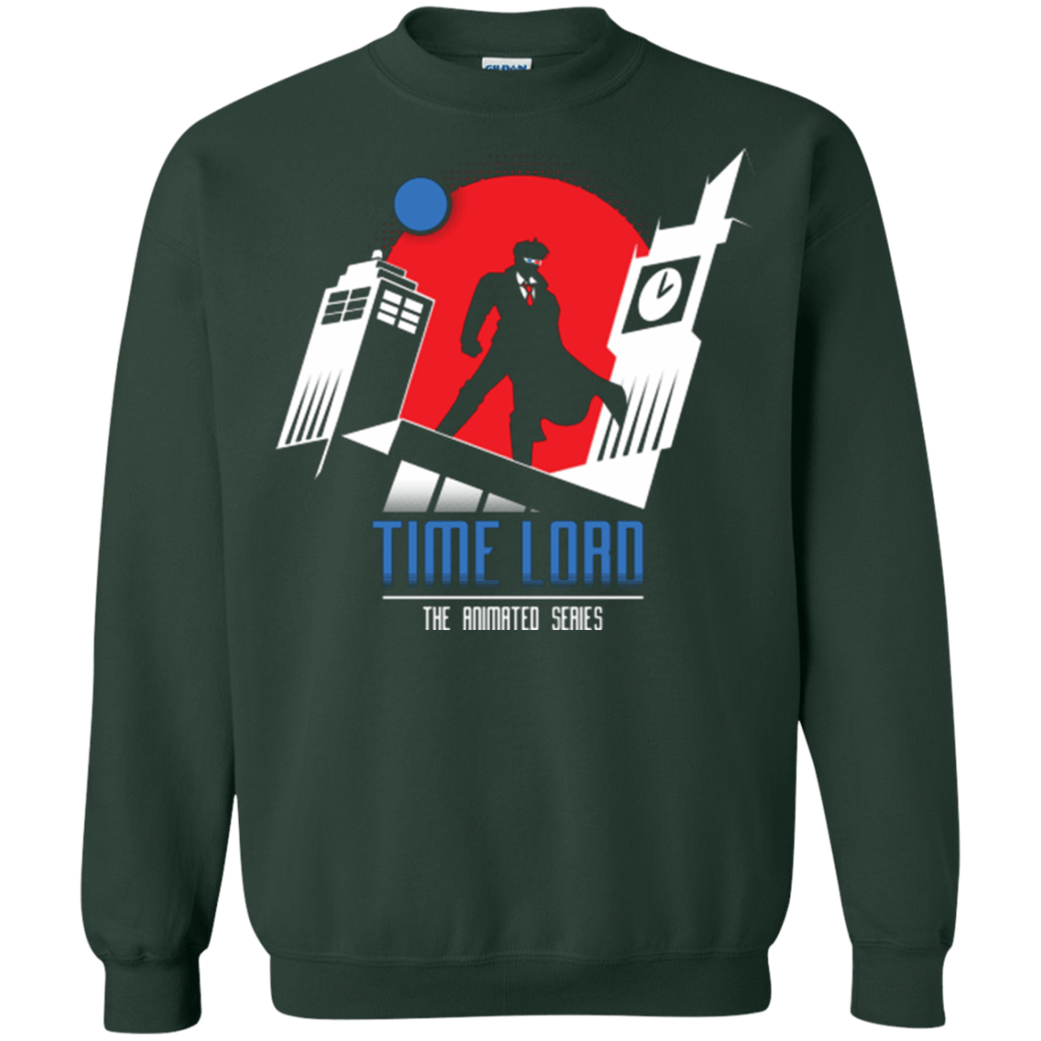 Sweatshirts Forest Green / Small Time Lord Animated Series Crewneck Sweatshirt
