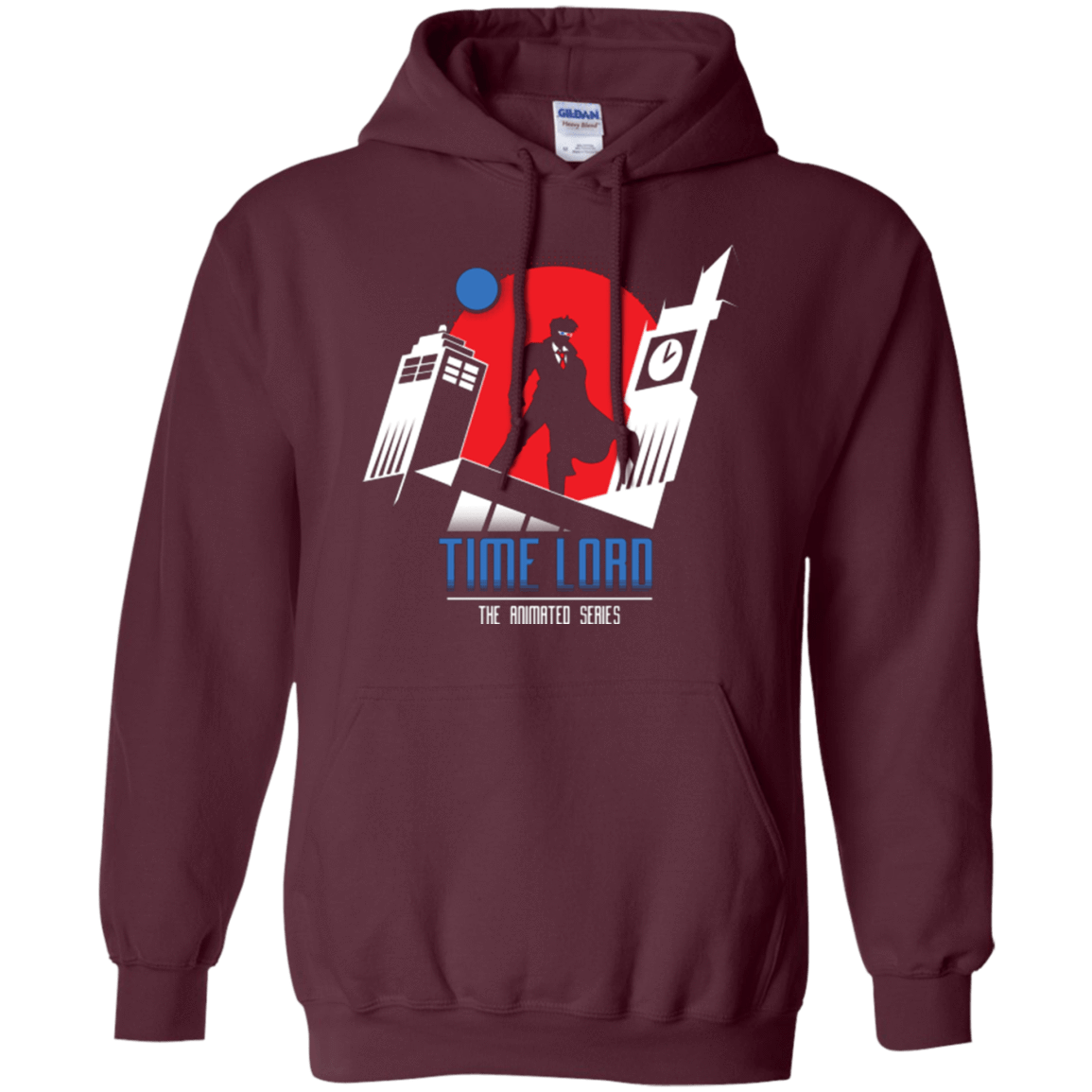 Sweatshirts Maroon / Small Time Lord Animated Series Pullover Hoodie