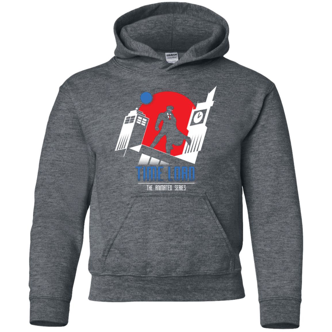 Sweatshirts Dark Heather / YS Time Lord Animated Series Youth Hoodie
