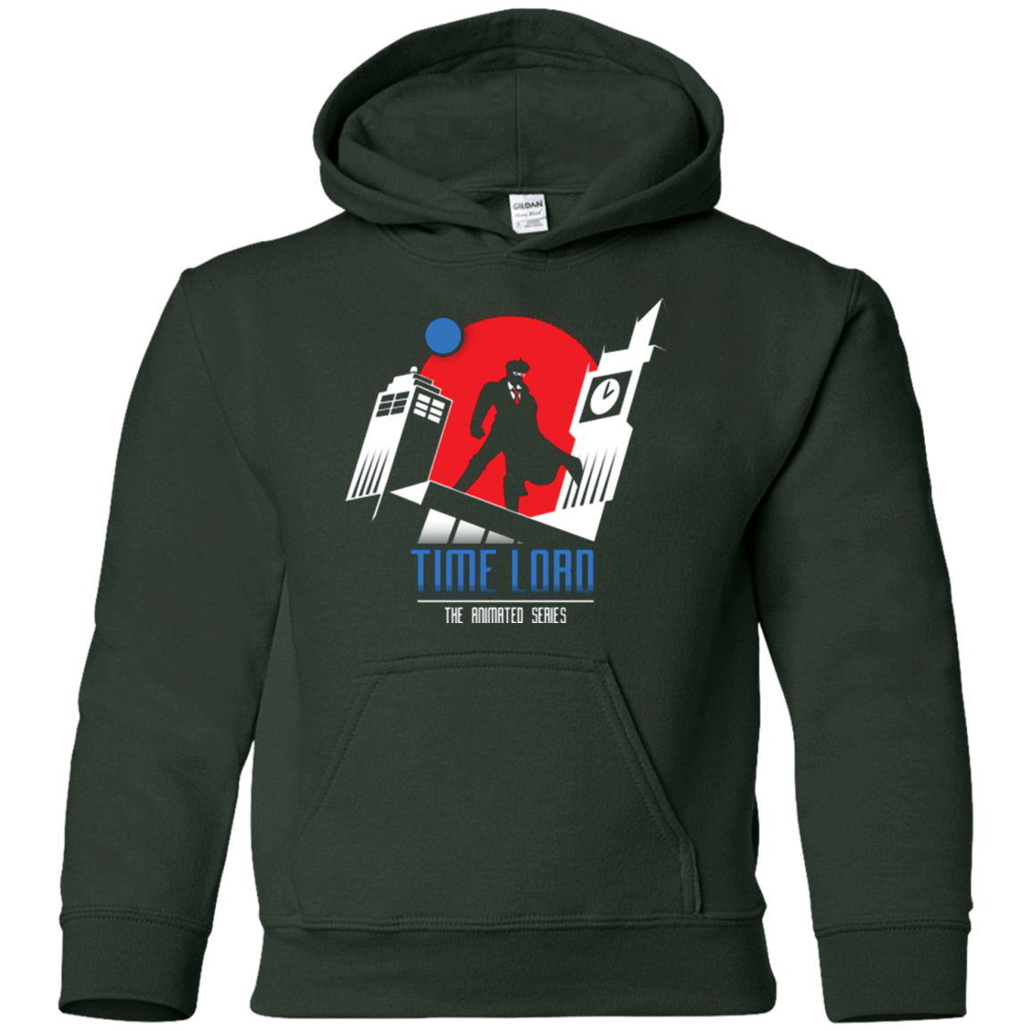 Sweatshirts Forest Green / YS Time Lord Animated Series Youth Hoodie