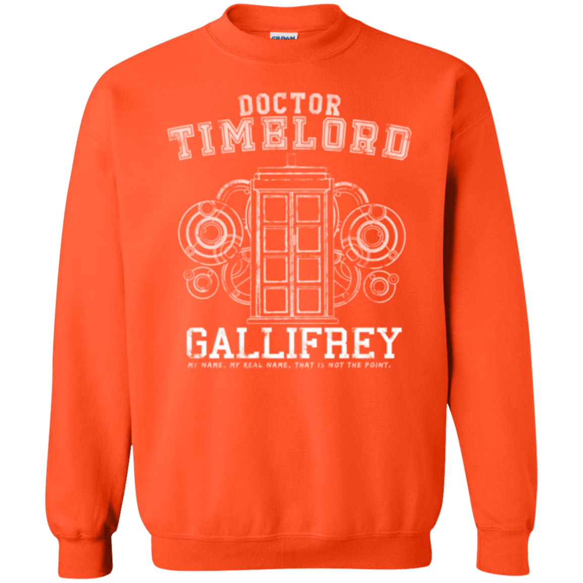 Sweatshirts Orange / Small Time Lord Crewneck Sweatshirt