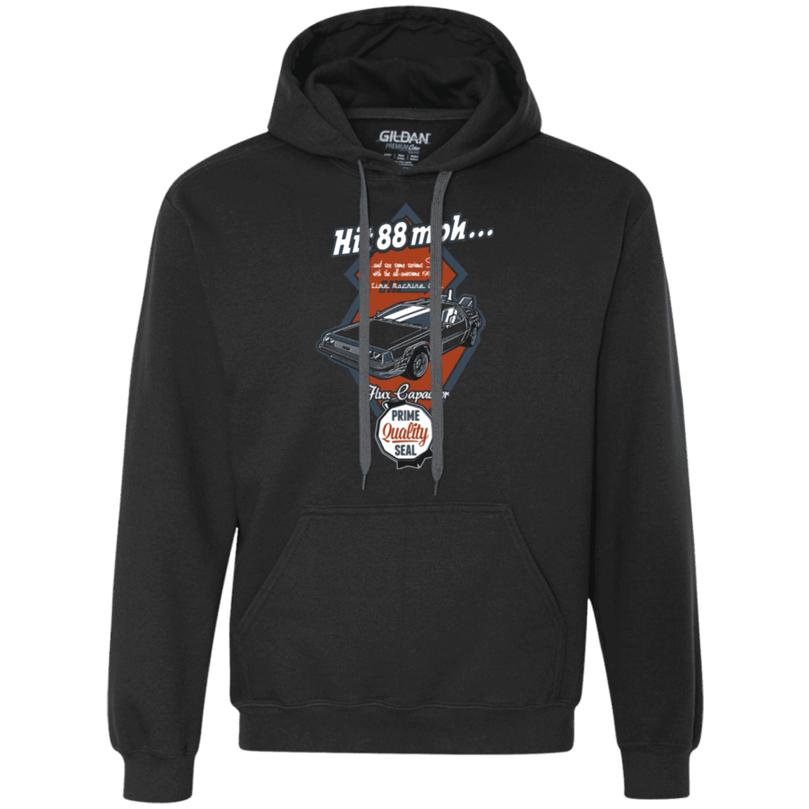 Sweatshirts Black / Small Time Machine Car Premium Fleece Hoodie